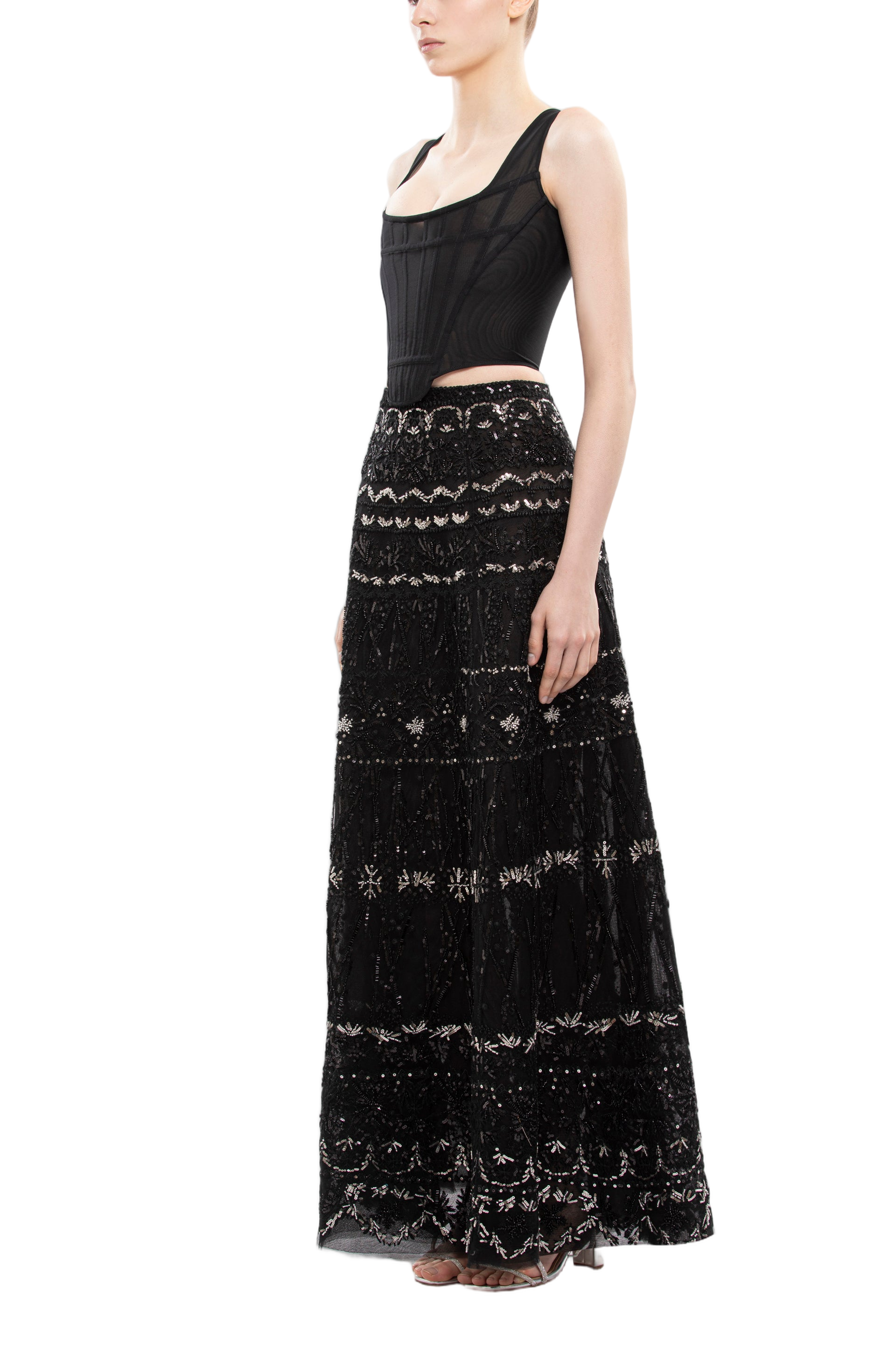 Corset With Beaded Skirt