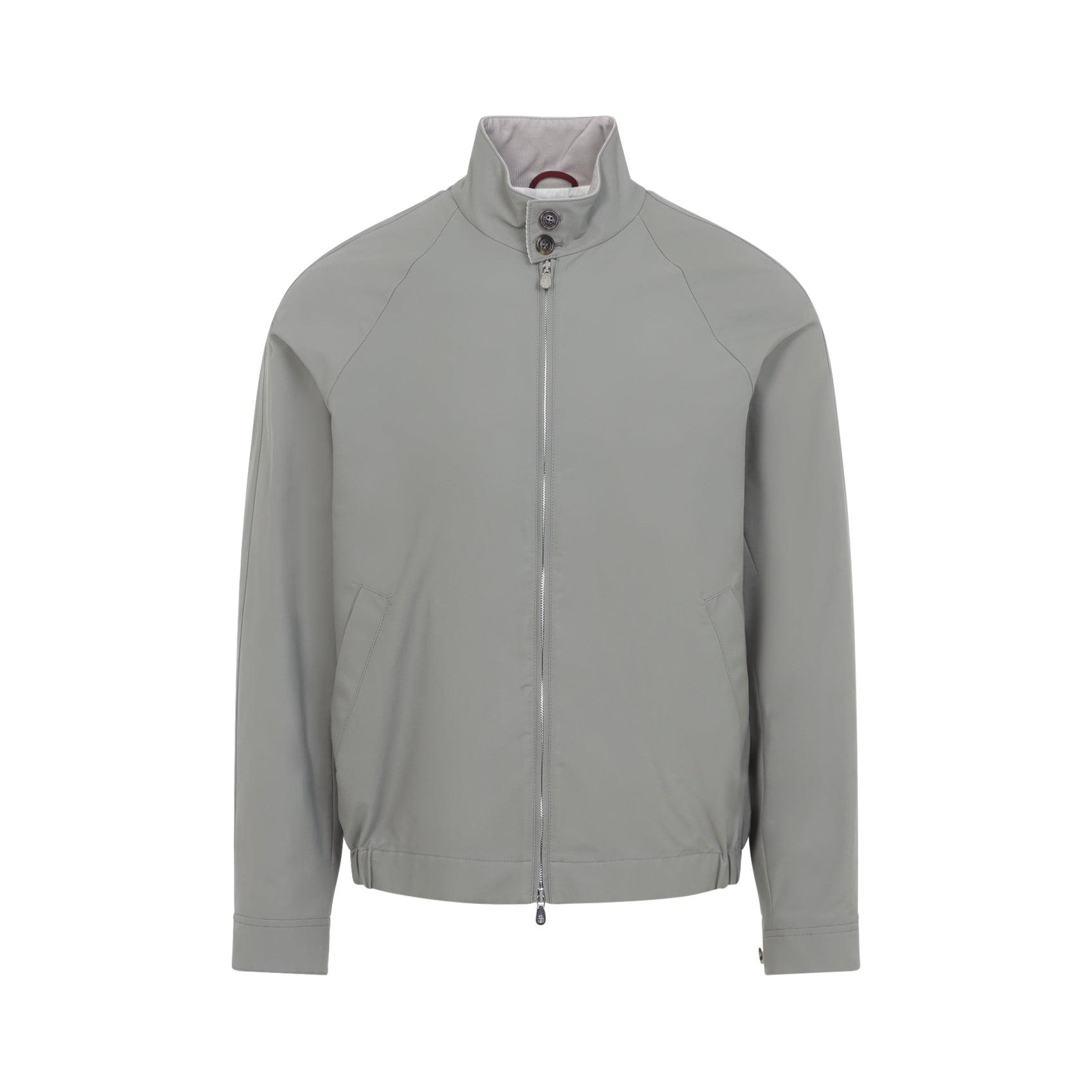 Grey Casual Jacket With Full Zipper