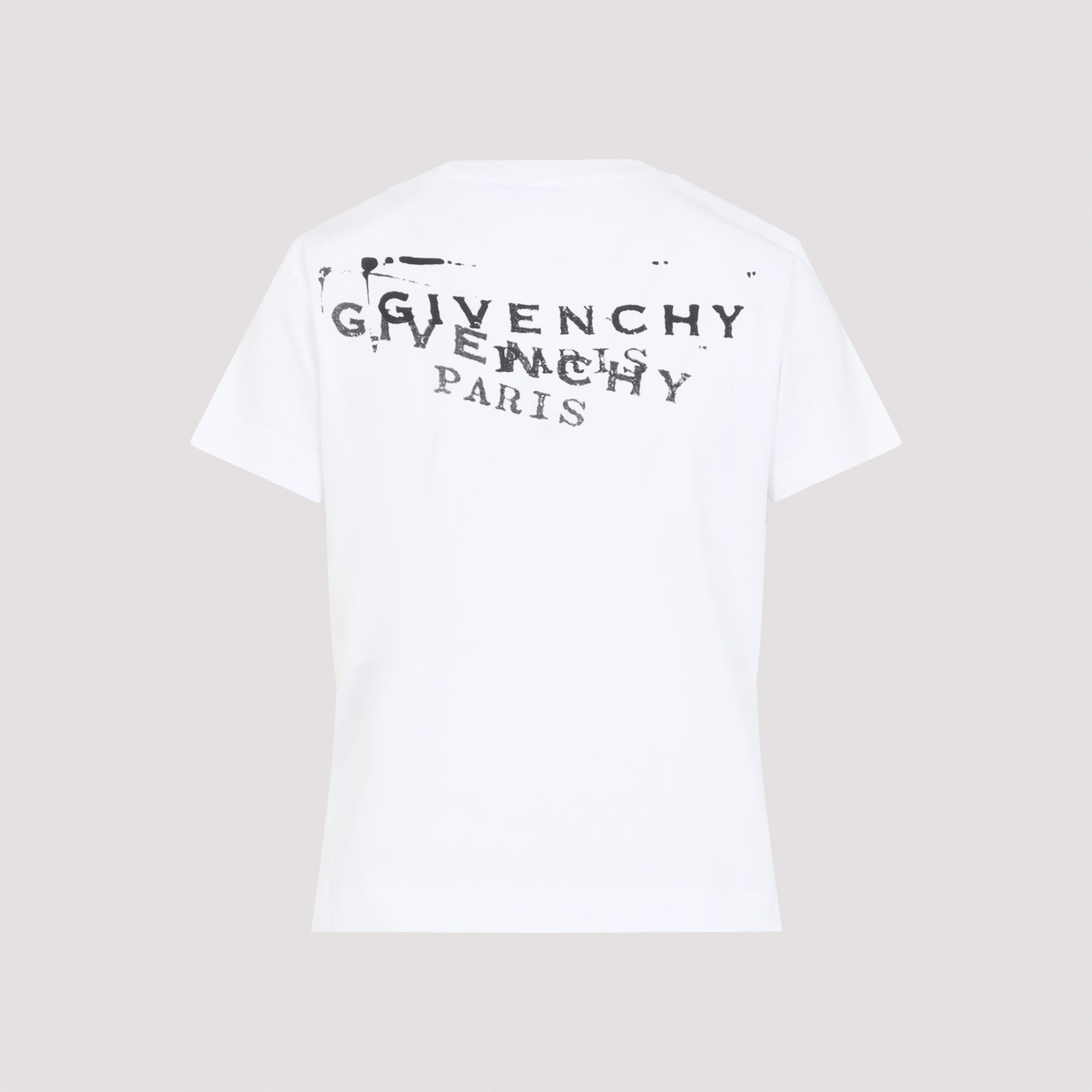 Minimalist Cotton T-Shirt With Artistic Prints