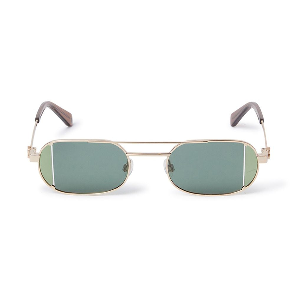 Oeri14H Lynn Gold-Tone Metal Pilot Sunglasses