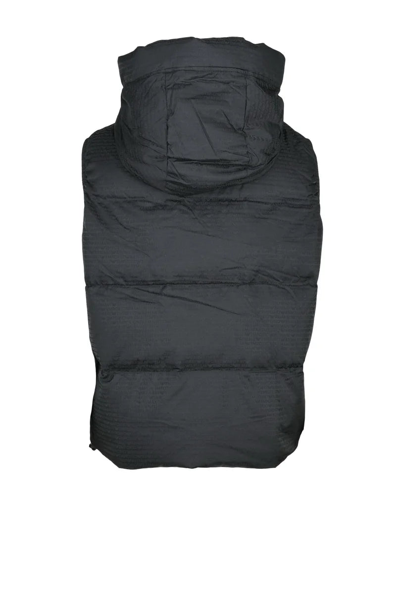 Polyamide Gilet with Zip - Black