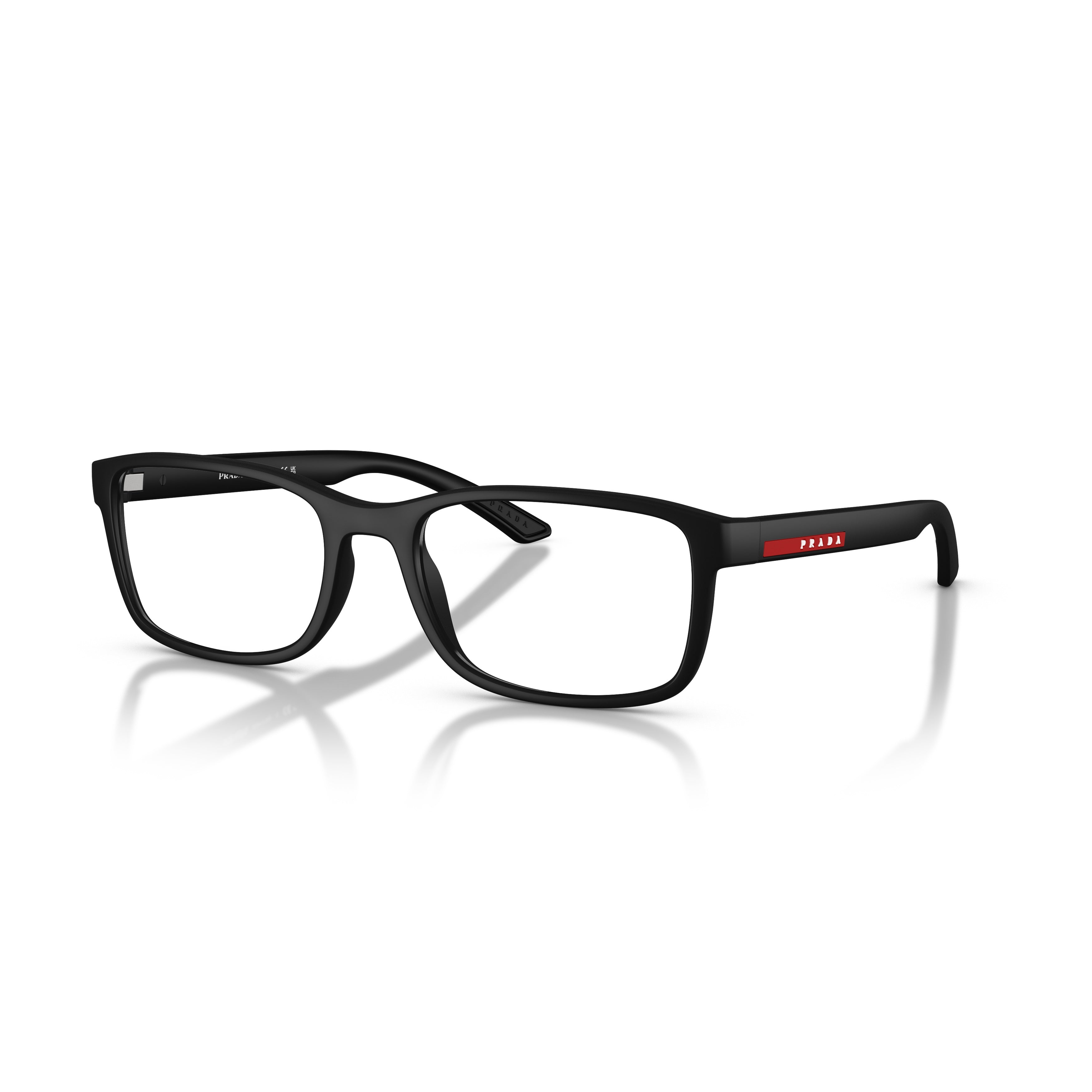 0ps 06rv Rectangular Matte Black Eyeglasses
