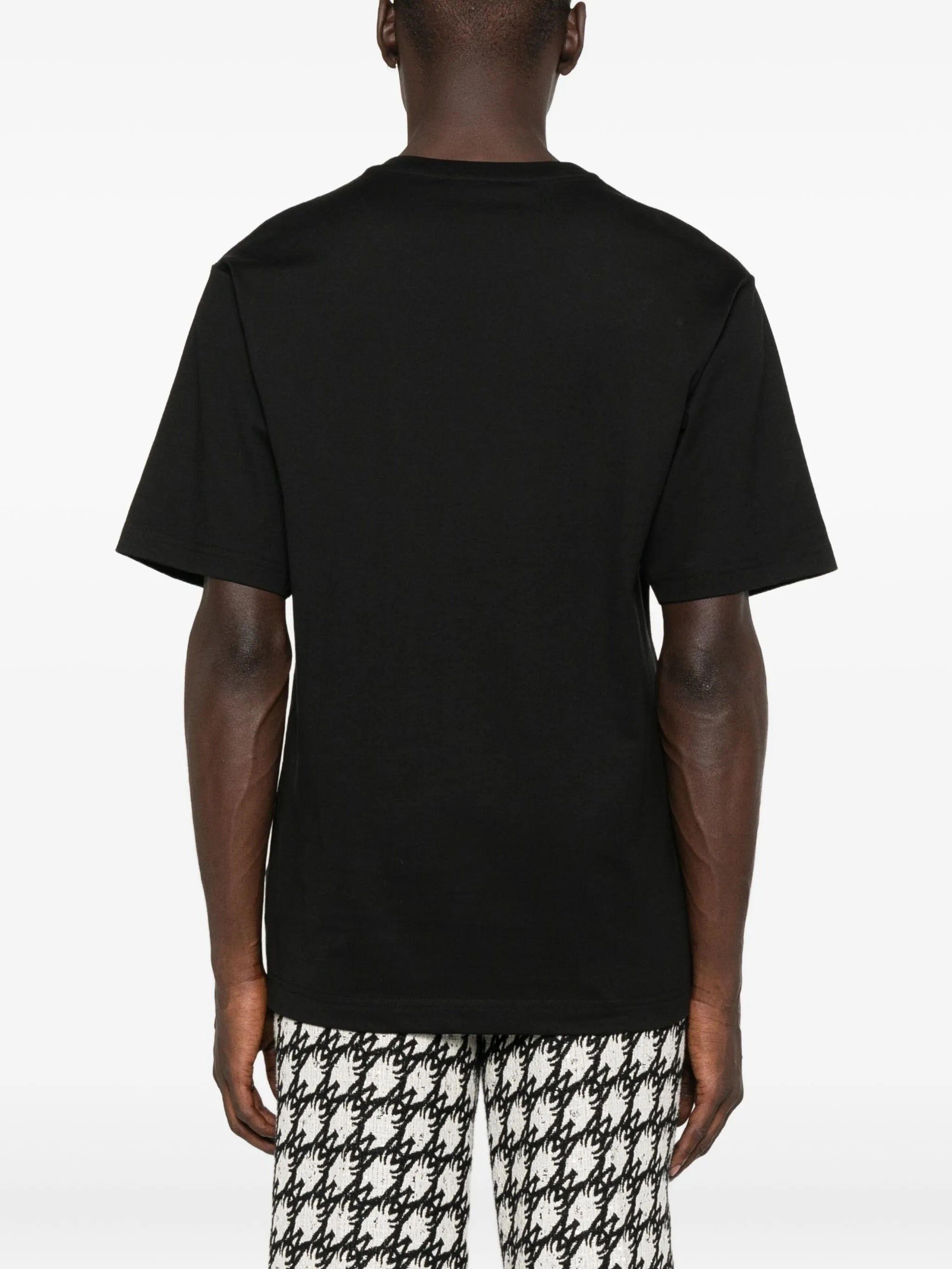 Black Short-Sleeve Script Logo T-Shirt