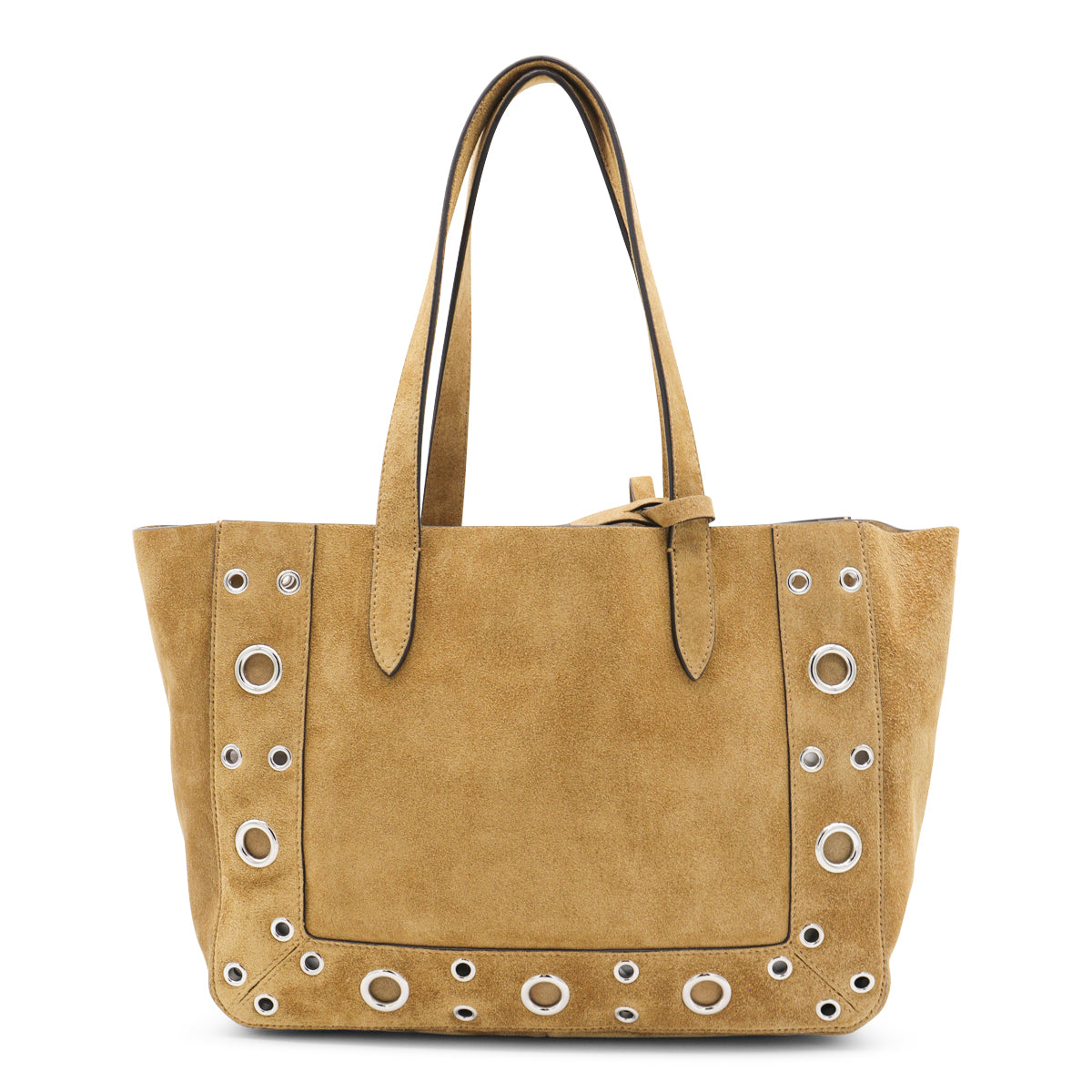 Beige Leather Nellcote Totes