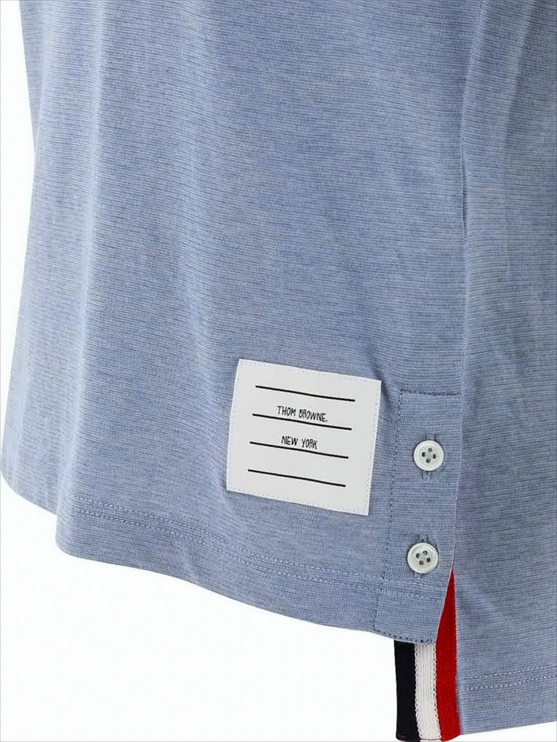 Light Blue Short-Sleeved Knit Top