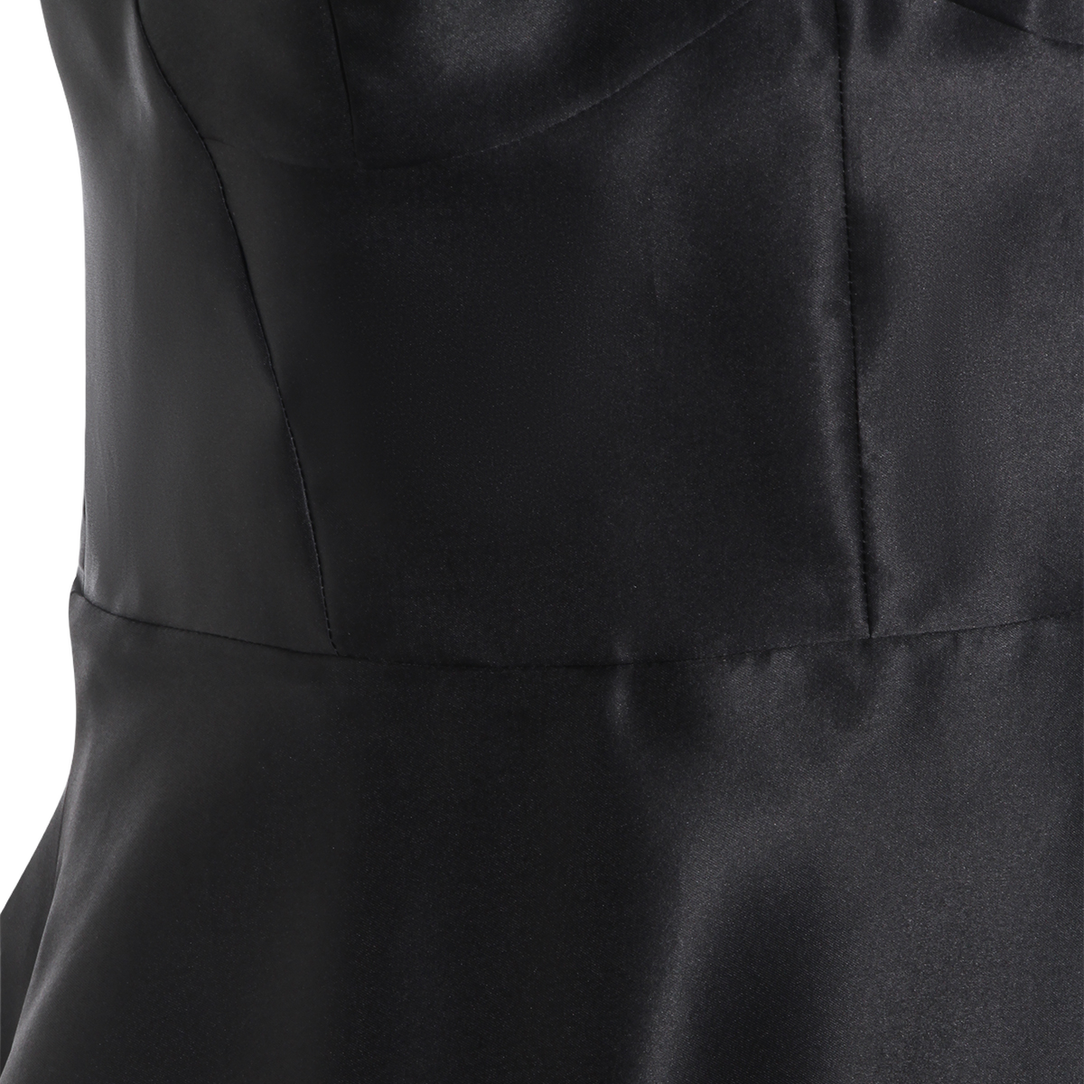 Flowing Black Midi Dress