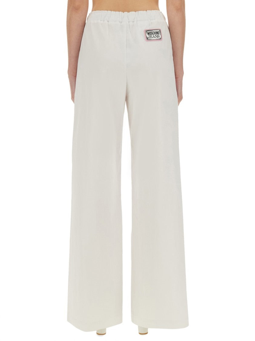High-Waisted Drawstring Wide Leg Pants