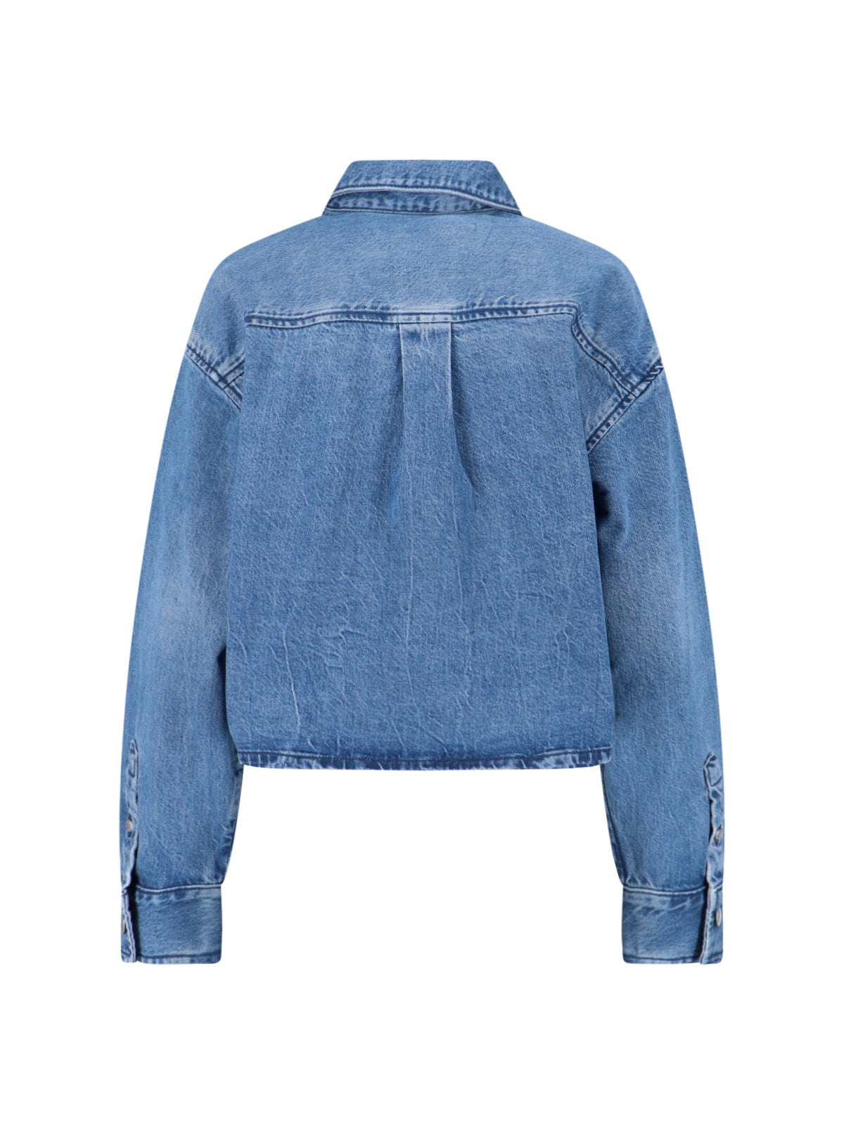 Crop Shirt – Blue Denim