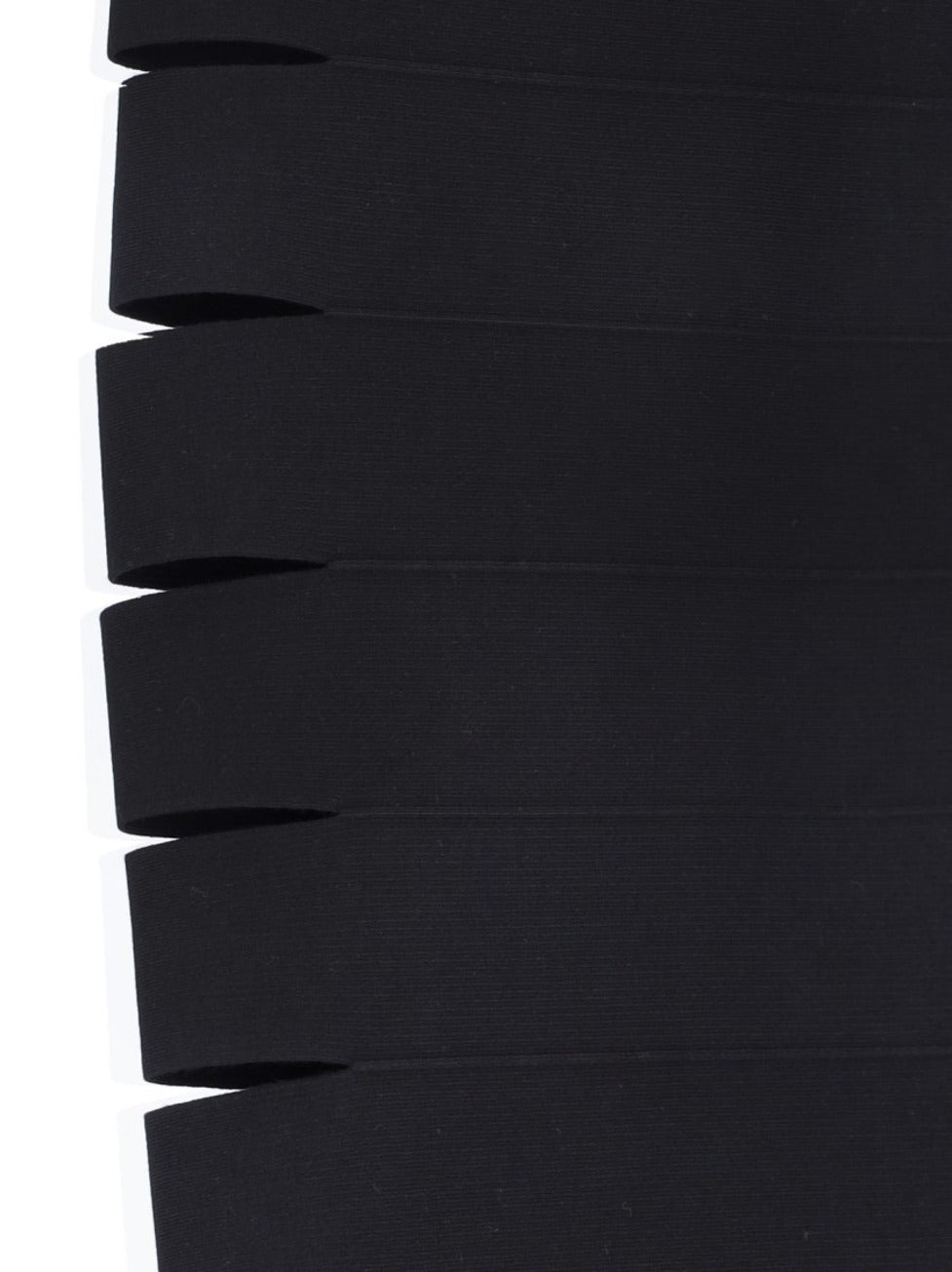 Midi Pencil Skirt In Black Fabric