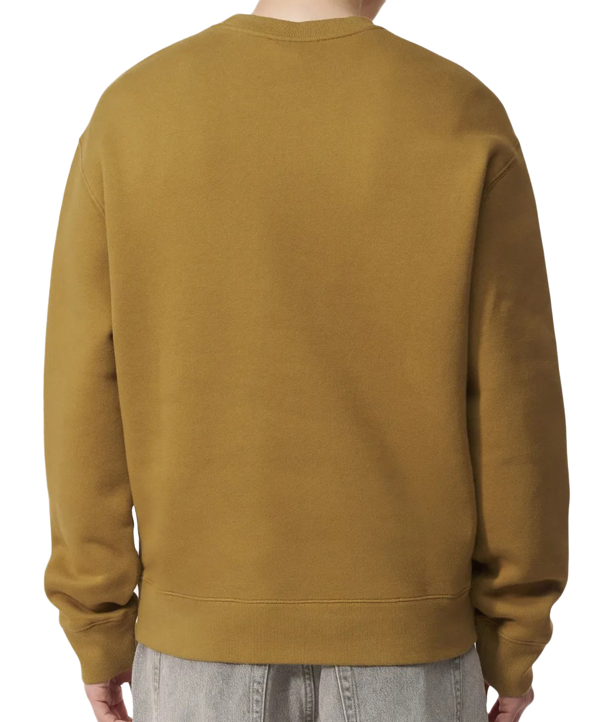 Long-Sleeve Crewneck Sweatshirt With Embroidered Fox Emblem