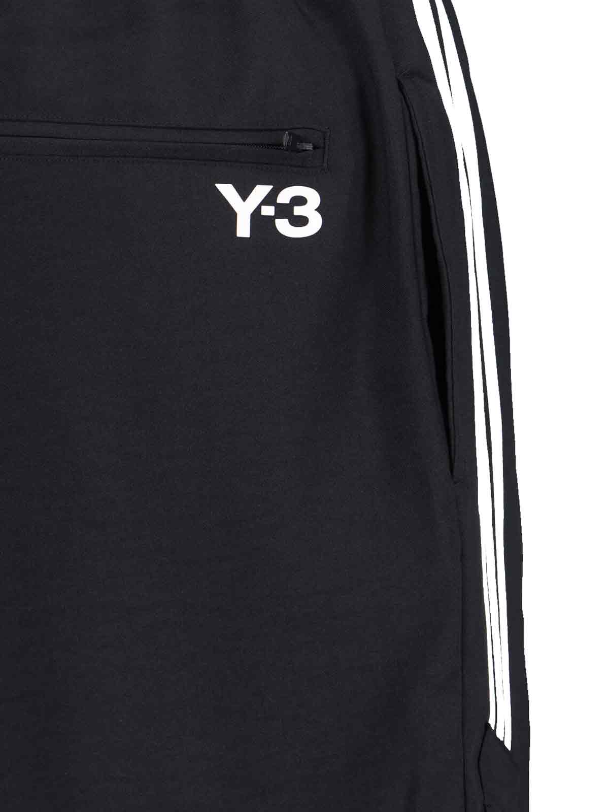 Track Pants In Recycled Black Fabric, Elasticated Mid-Rise