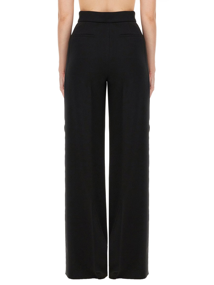 High Waist Wide-Leg Pants With Subtle Side Stripe