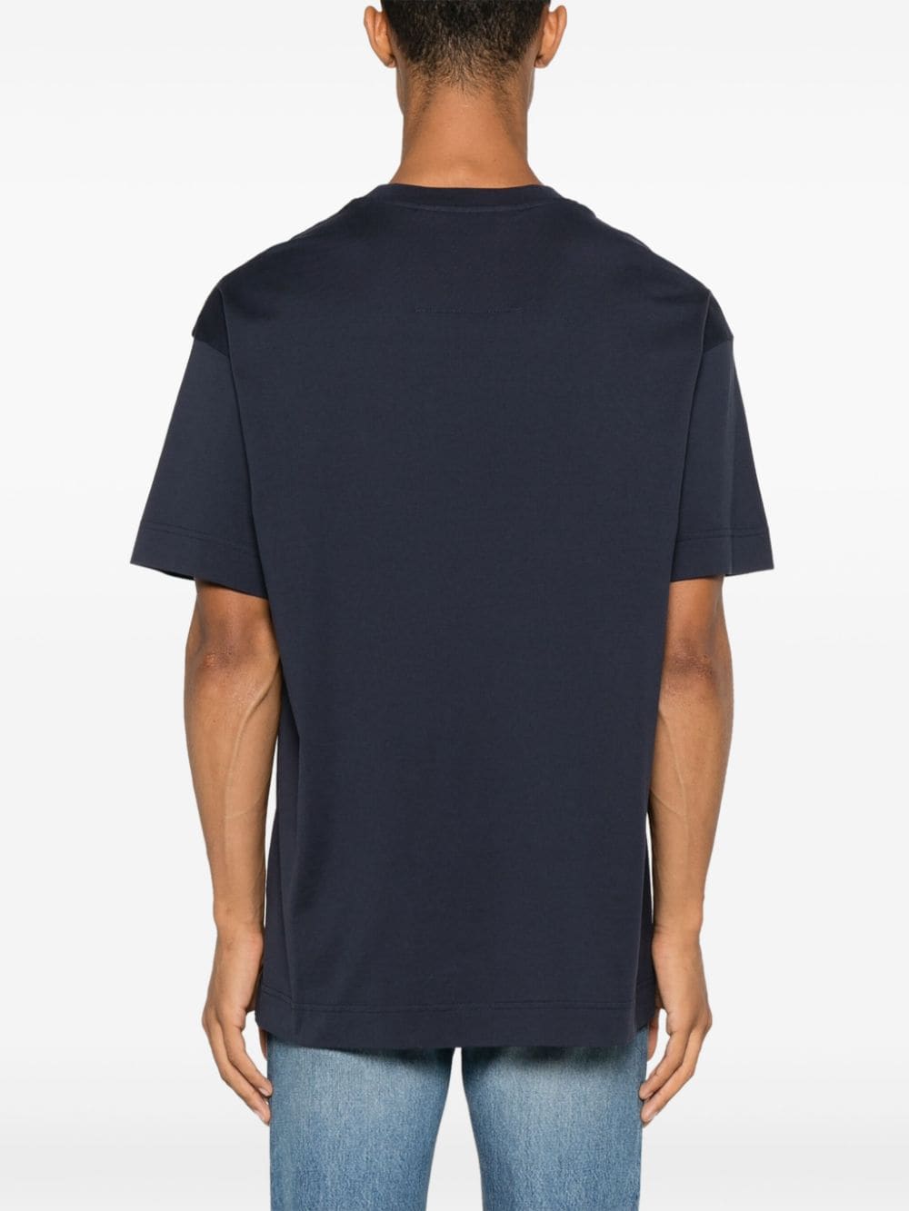 Midnight Blue Cotton Jersey T-Shirt