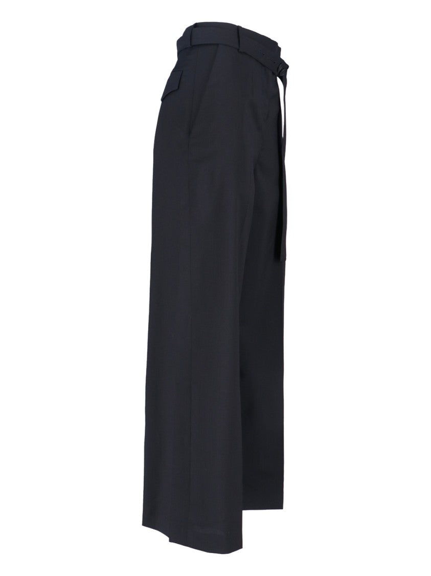 Tailored Black Trousers With Straight-Leg Cut