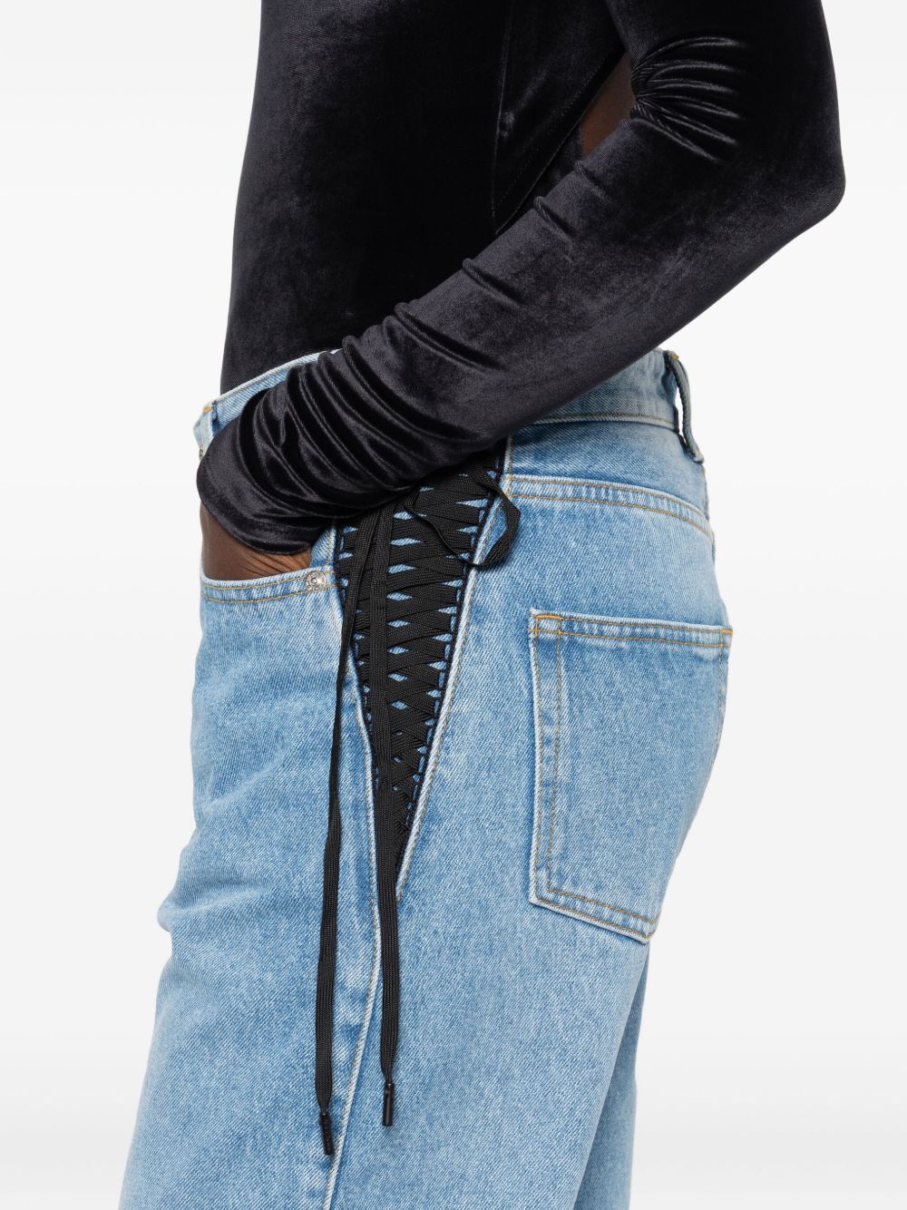 Light Blue Straight-Leg Jeans