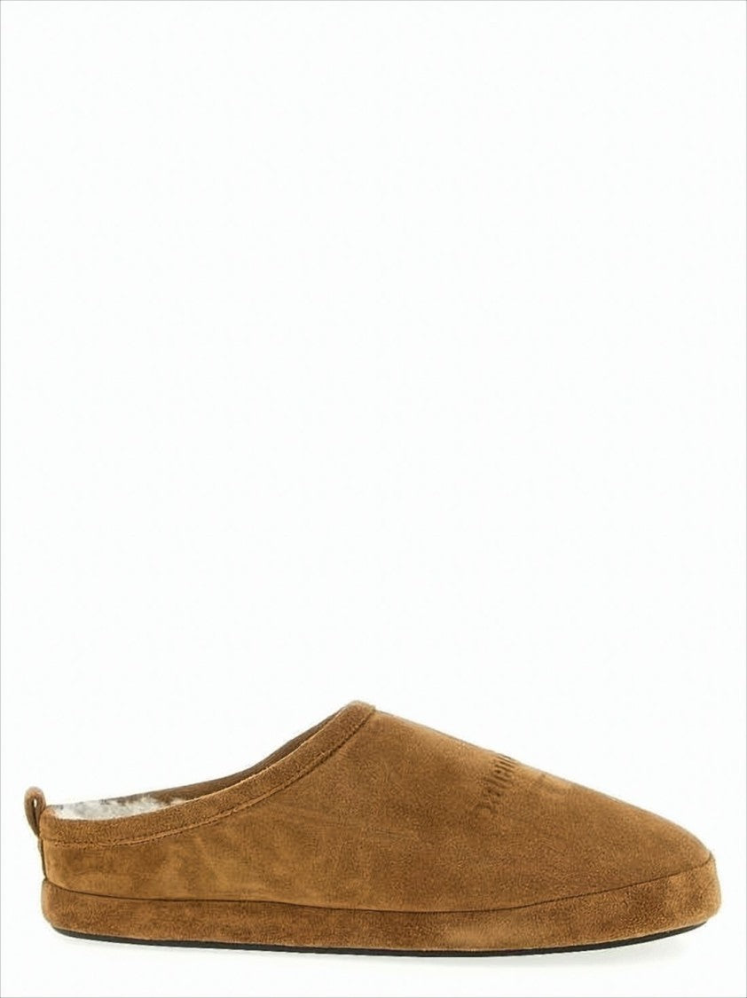 Suede Slip-On Mule Slipper with Plush Interior