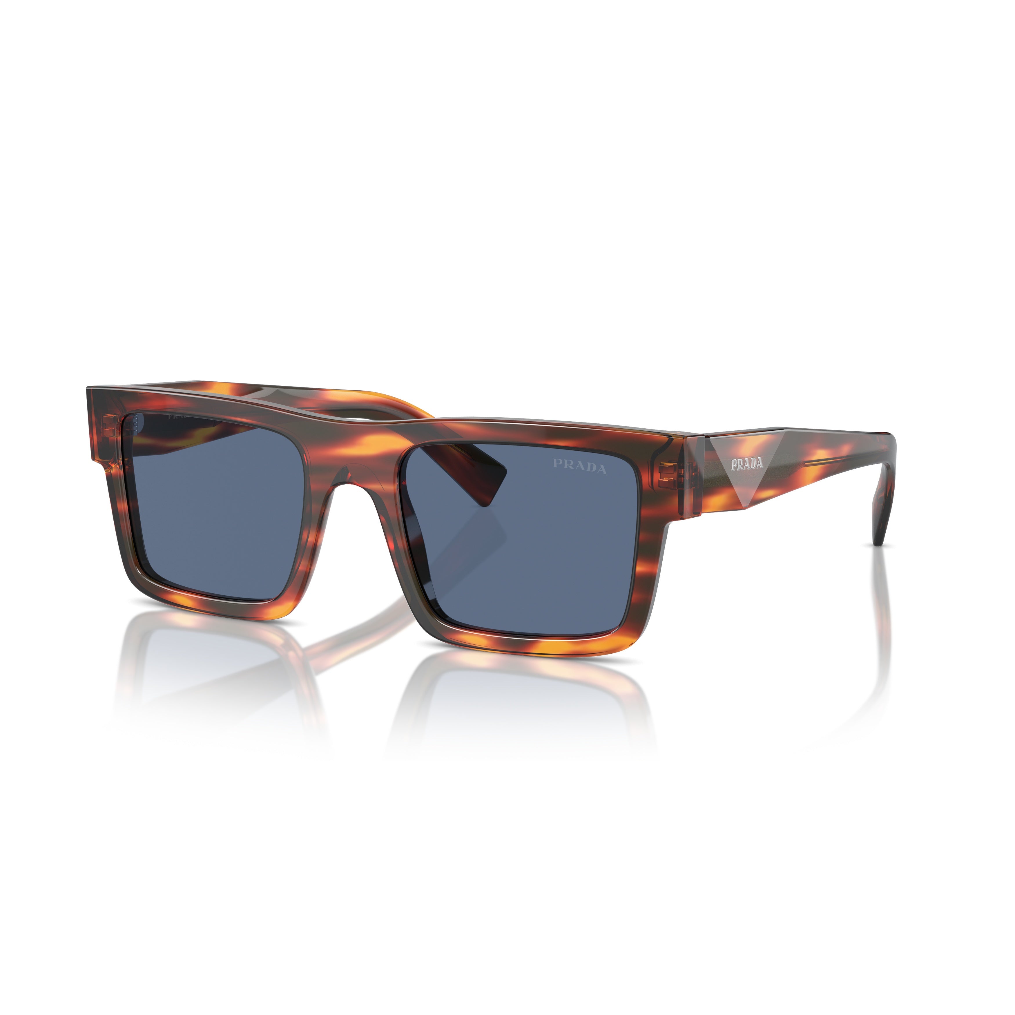 0pr 19ws Rectangular Tortoiseshell Acetate Sunglasses