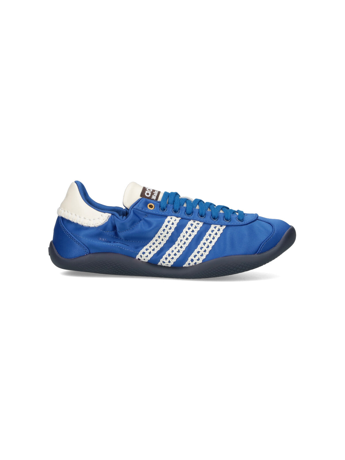 "Kalintha" Sneakers, In Blue Fabric, Round Toe