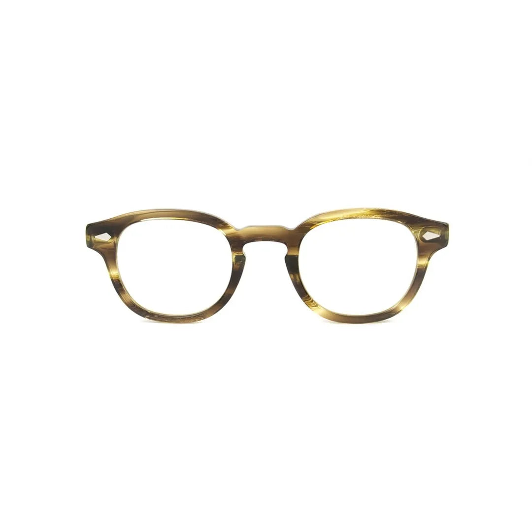 Or-Lem-O Lemtosh Tortoiseshell Round Frame Eyeglasses with Keyhole Bridge