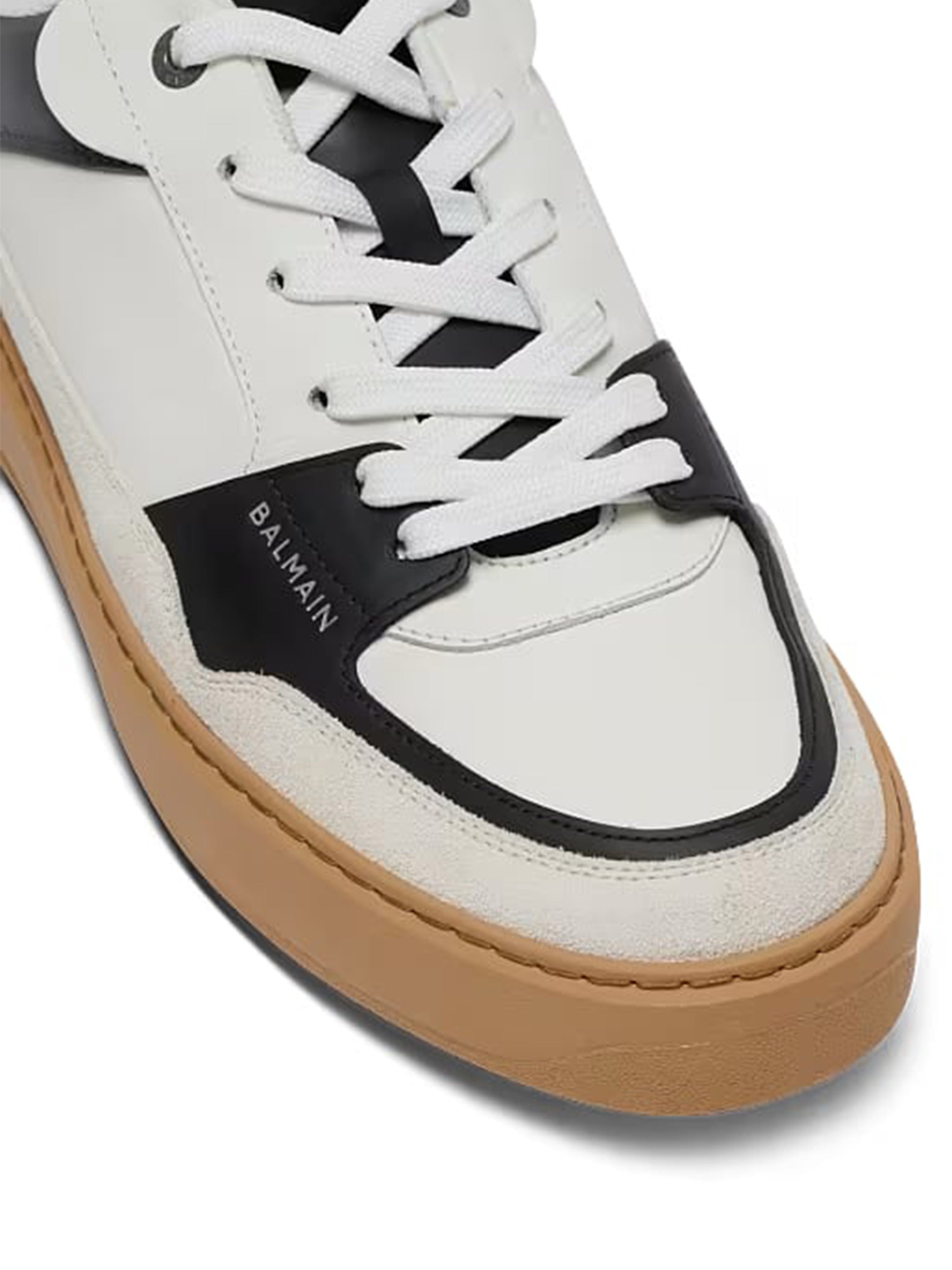Tan Low Top B-Court Leather Sneakers