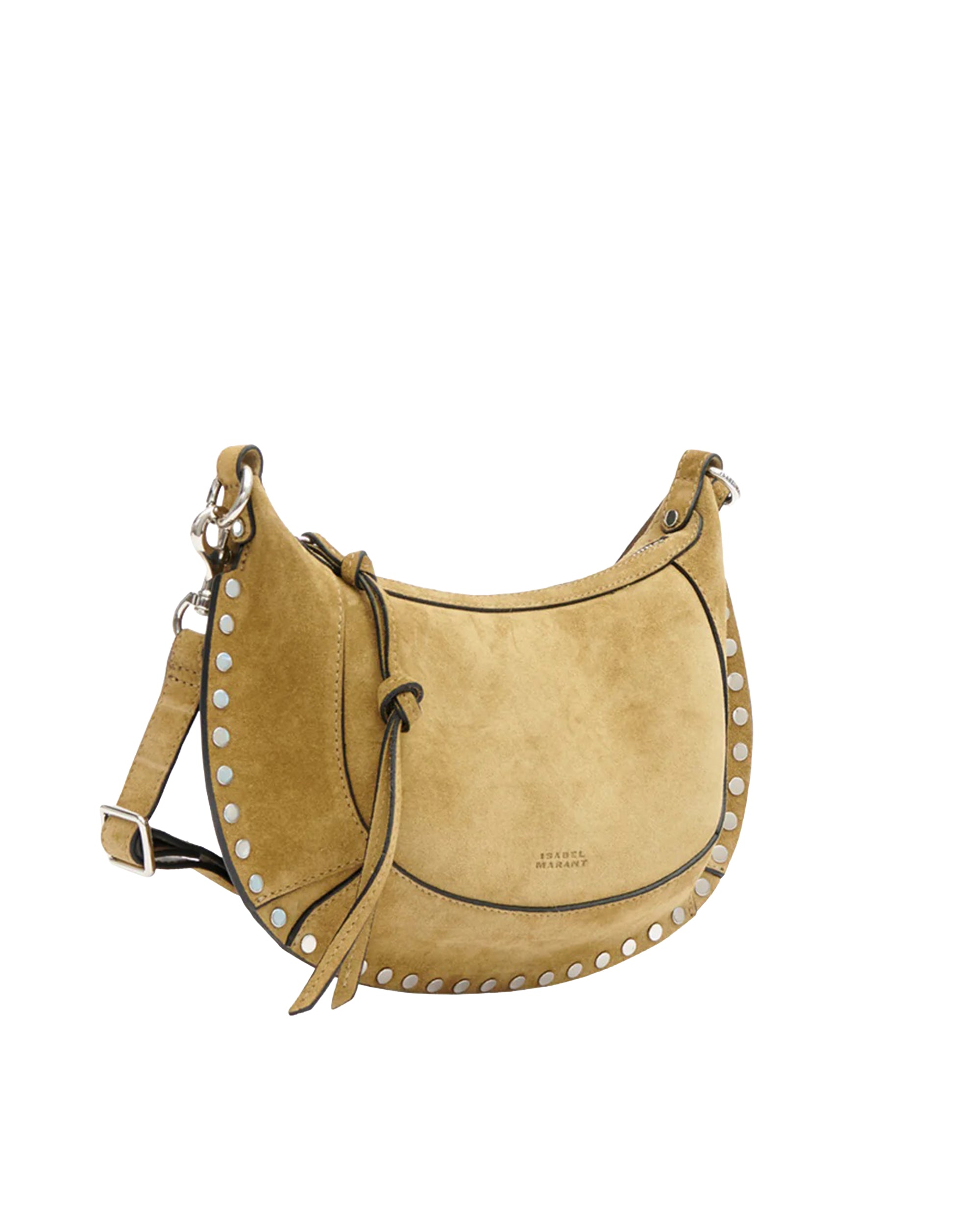 Oskan Moon Suede Bag in Taupe
