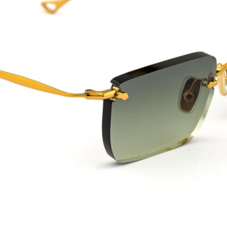 Etherege C.4-52 Rimless Rectangular Sunglasses with Gradient Lenses