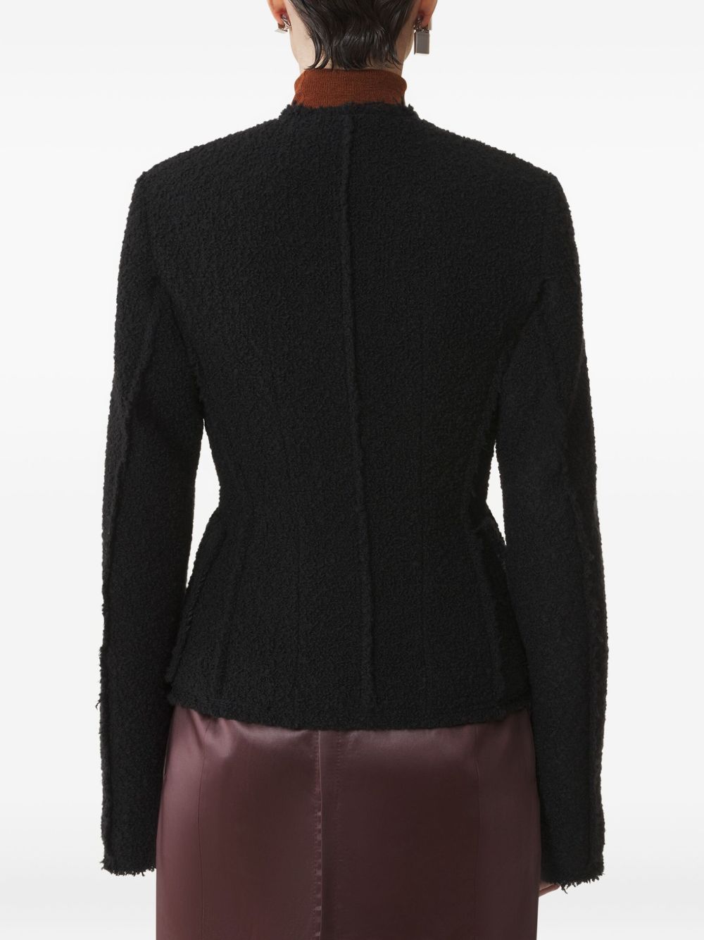 Textured Wool Blend Jacket
