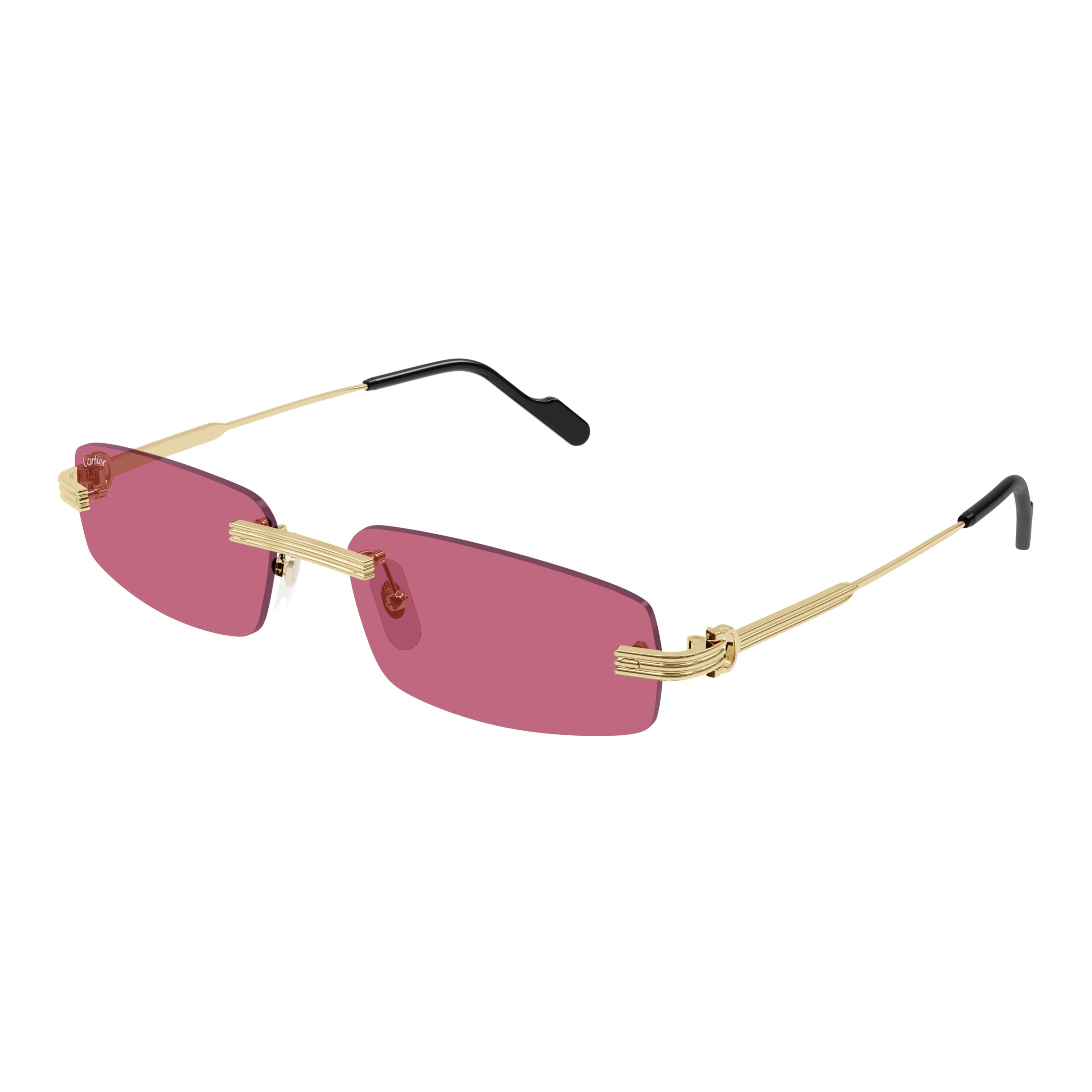 Ct0535s Rimless Sunglasses with Gold-Toned Detailing