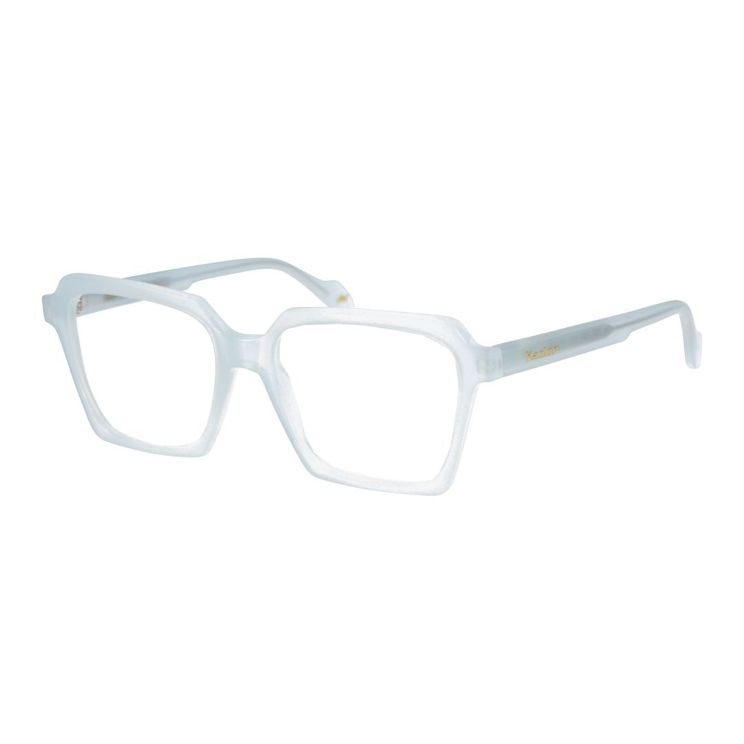 Kallima Light Translucent Frosted Eyeglasses with Tapered Temples
