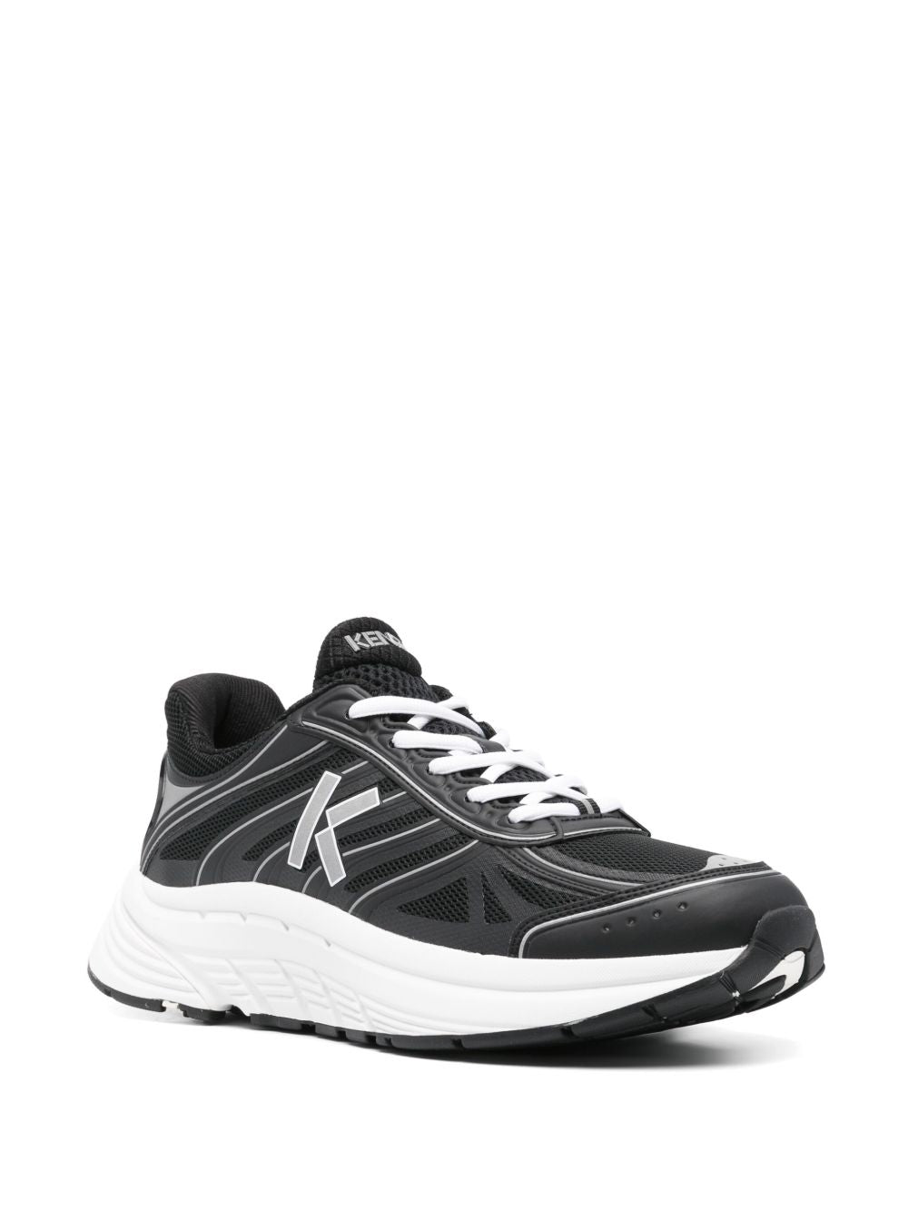 Mesh Panelled Black Kenzo Sneakers