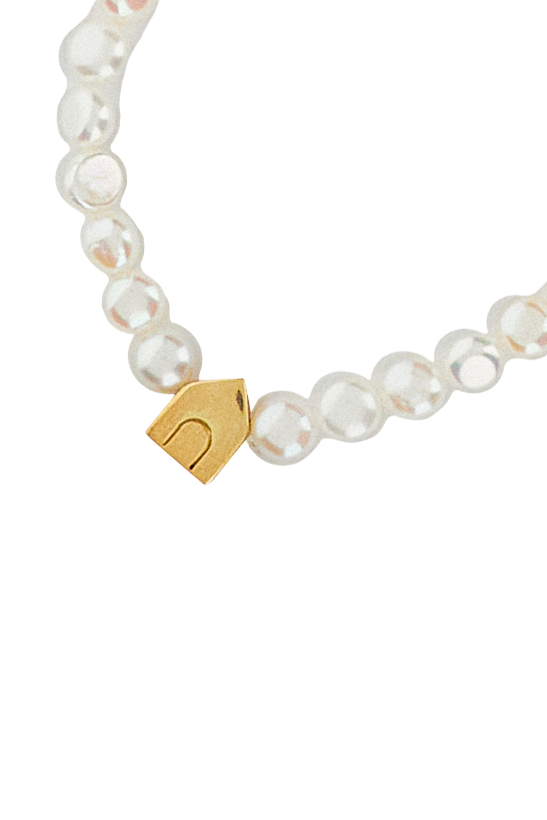 White Casita Bold Perla Bracelet