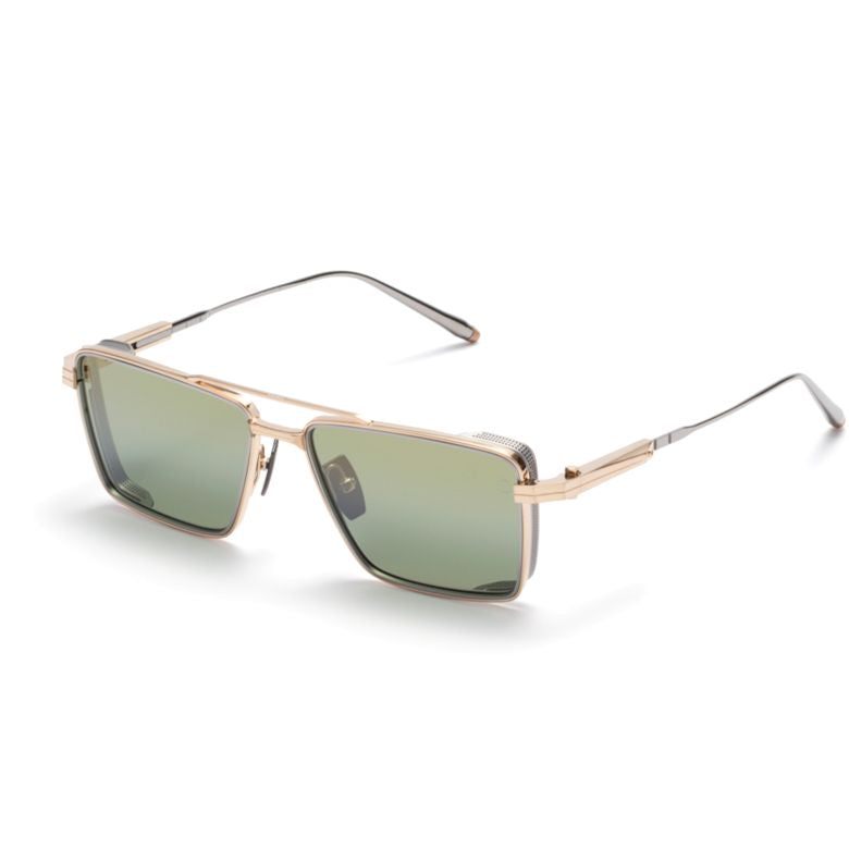 Aks-504 Square Frame Sunglasses with Metallic Structure