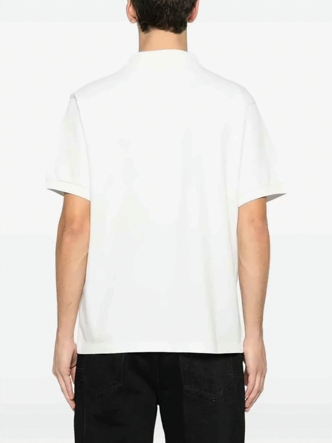 Short-Sleeve Polo Shirt with Embroidered Emblem