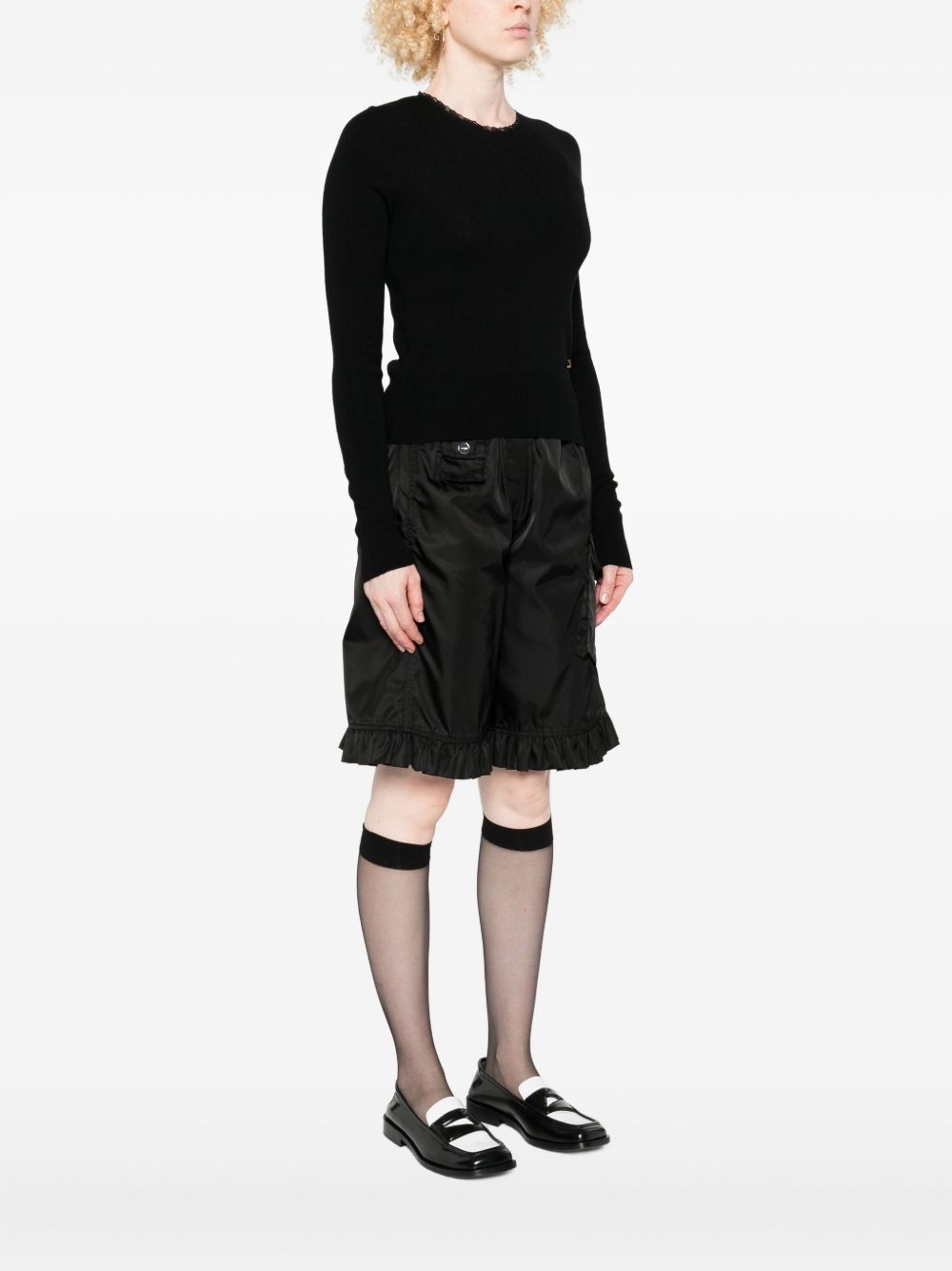 Ribbed Black Sweater