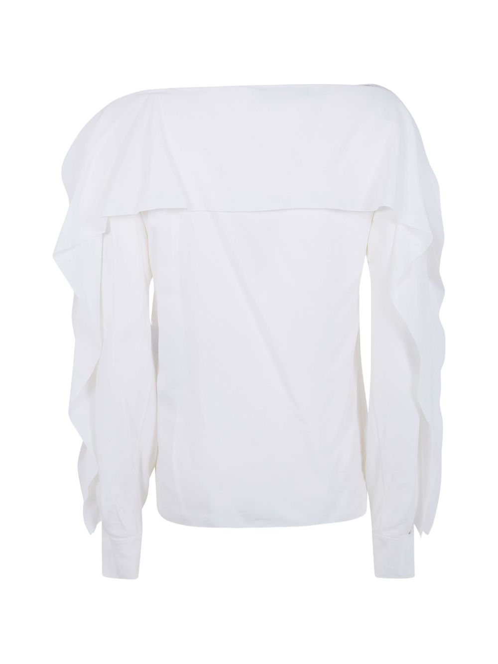 Off-The-Shoulder Top With Ruffled Sleeves