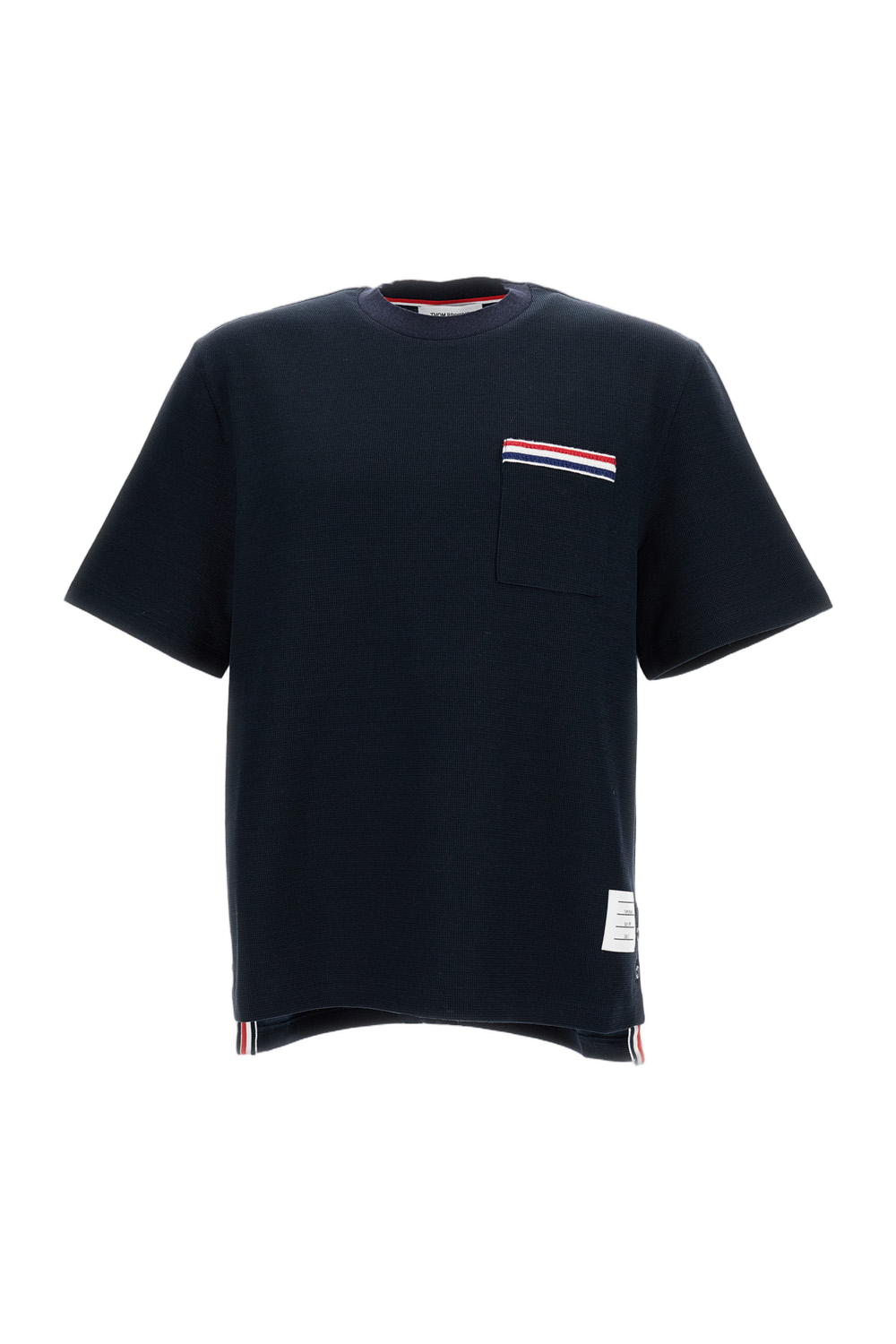 Crew Neck T-Shirt with Embroidered Pocket
