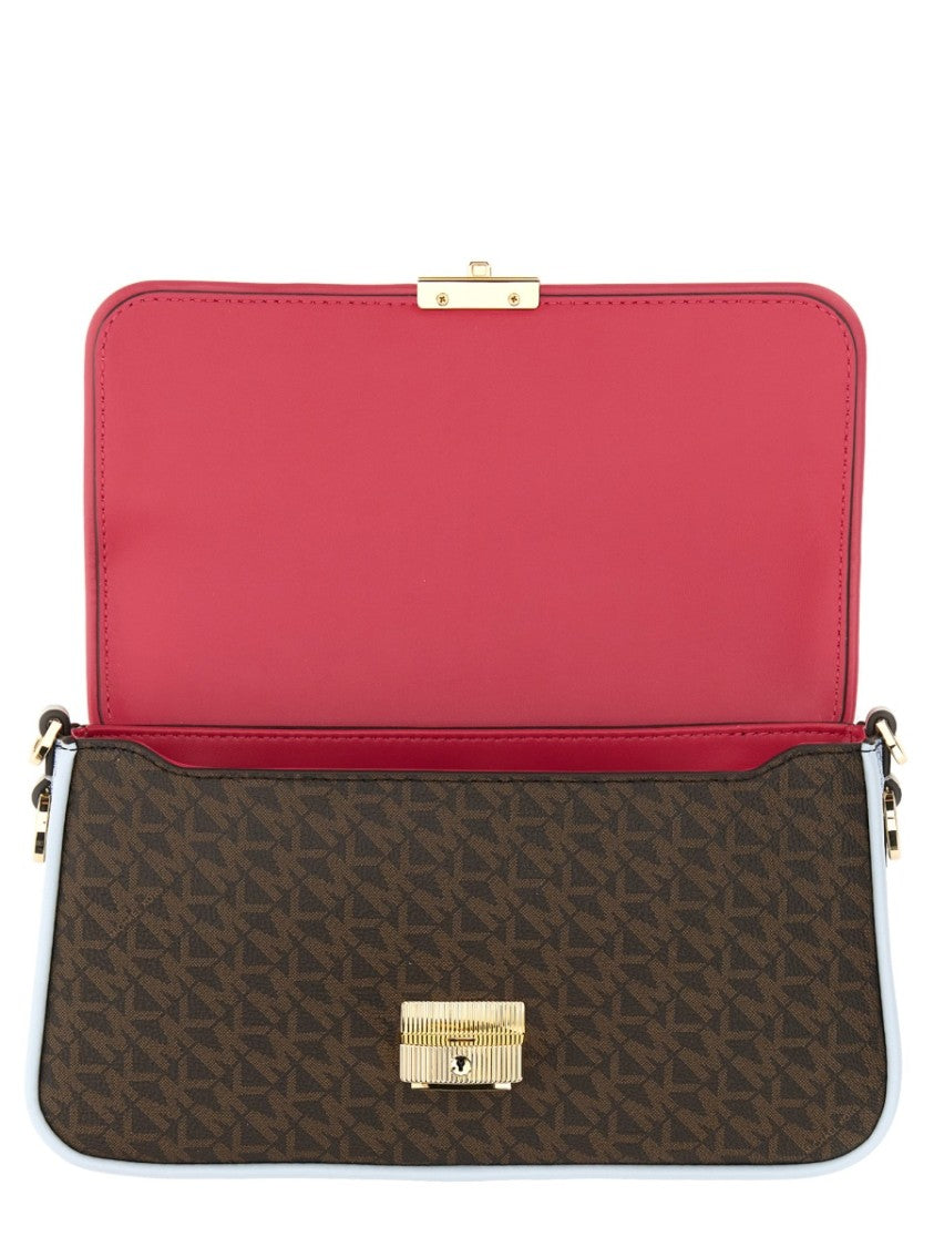 Structured Monogram Shoulder Bag