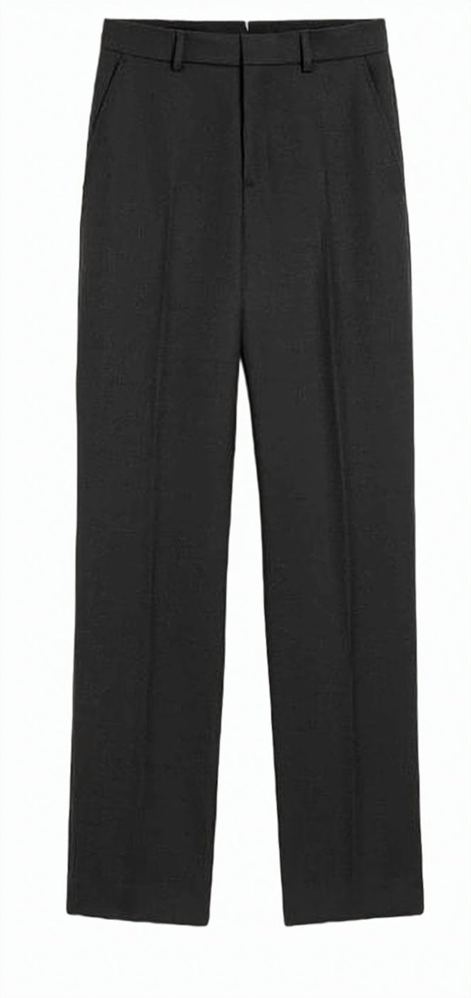 Straight-Leg Tailored Suit Pants with Design