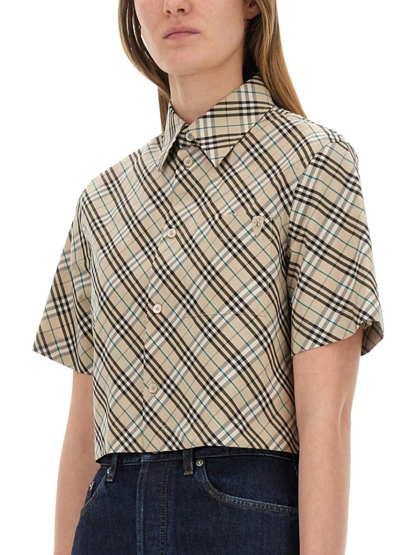Classic Plaid Cropped Shirt
