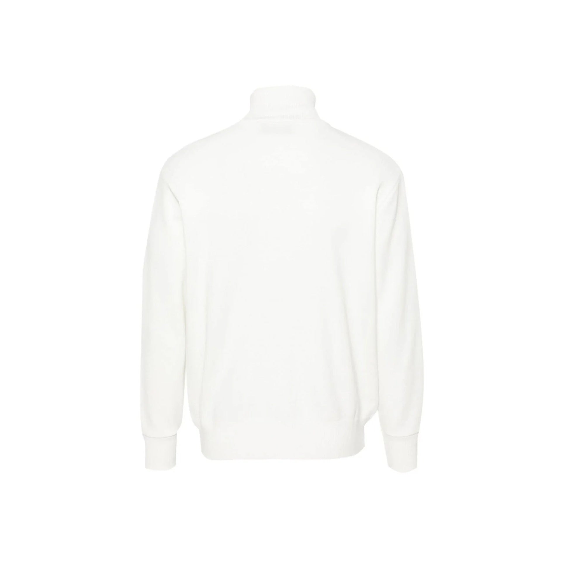 Minimalist Logo Jacket With Ribbed Cuffs And High Collar