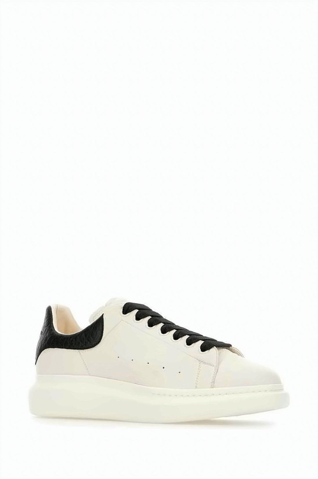 Oversized Neutral Lambskin Sneakers with Cushioned Sole