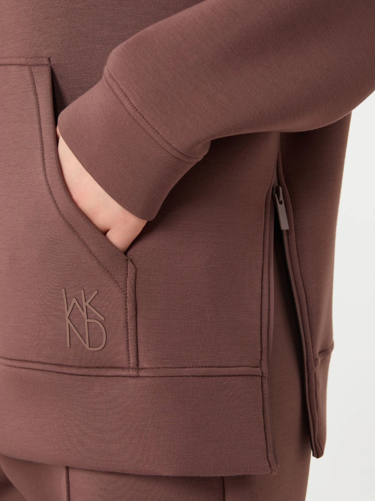 Half-Zip Relaxed-Fit Hoodie with Subtle Logo Embroidery