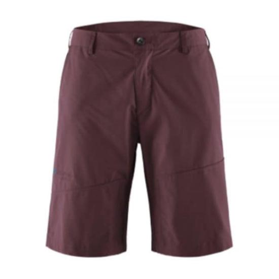 Burgundy Tailored Shorts with Structured Fit