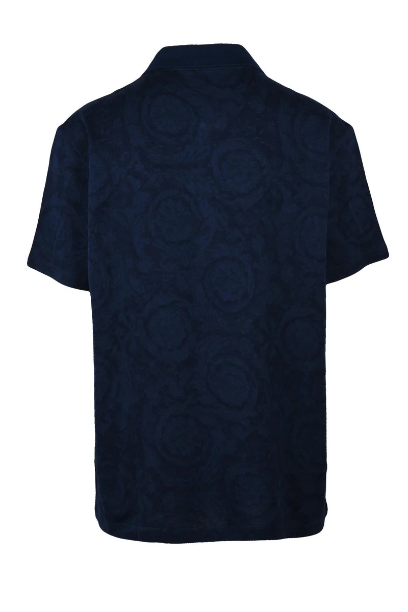 Deep Blue Cotton Polo
