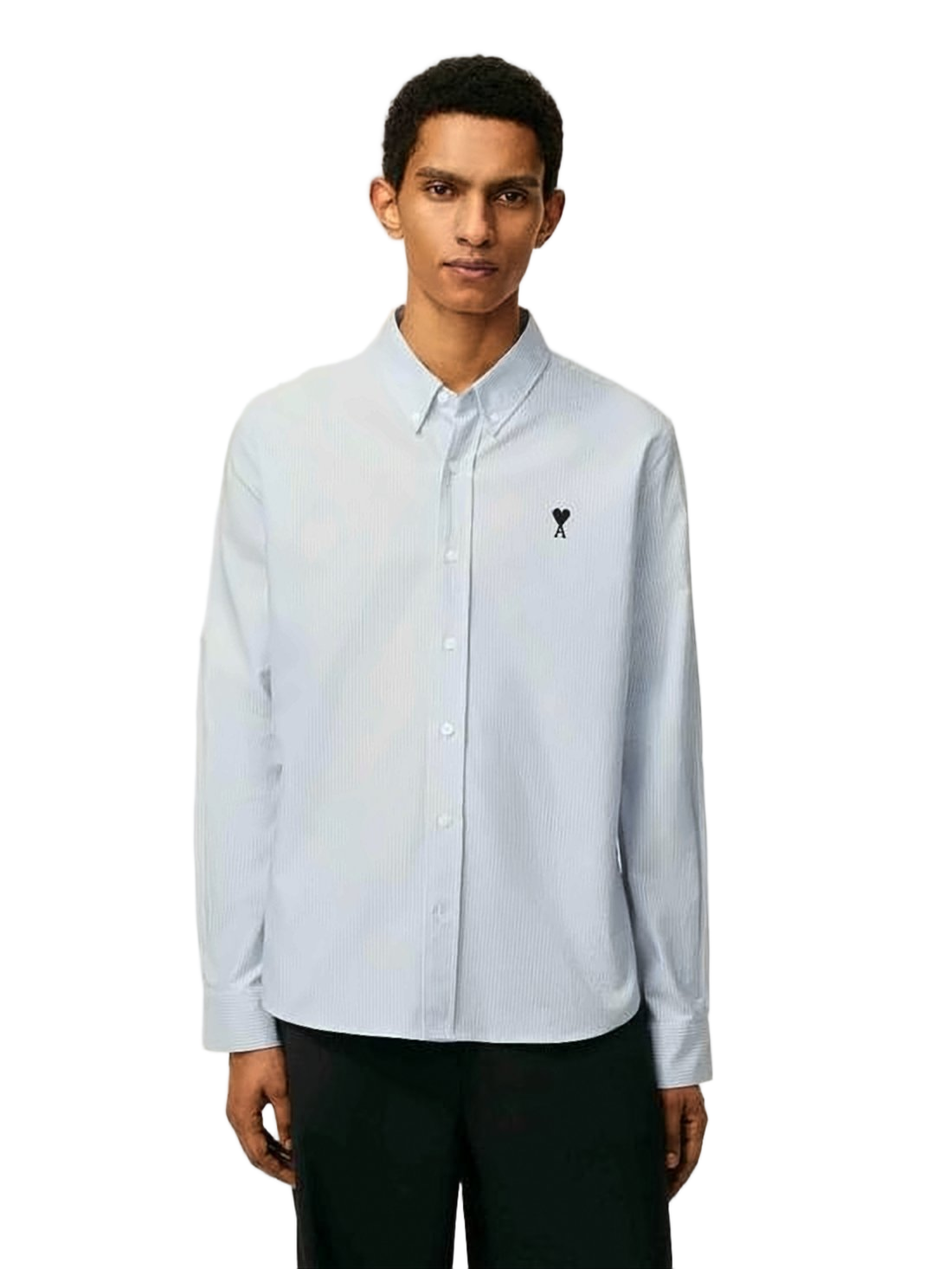 Light Blue Pinstripe Long Sleeve Shirt