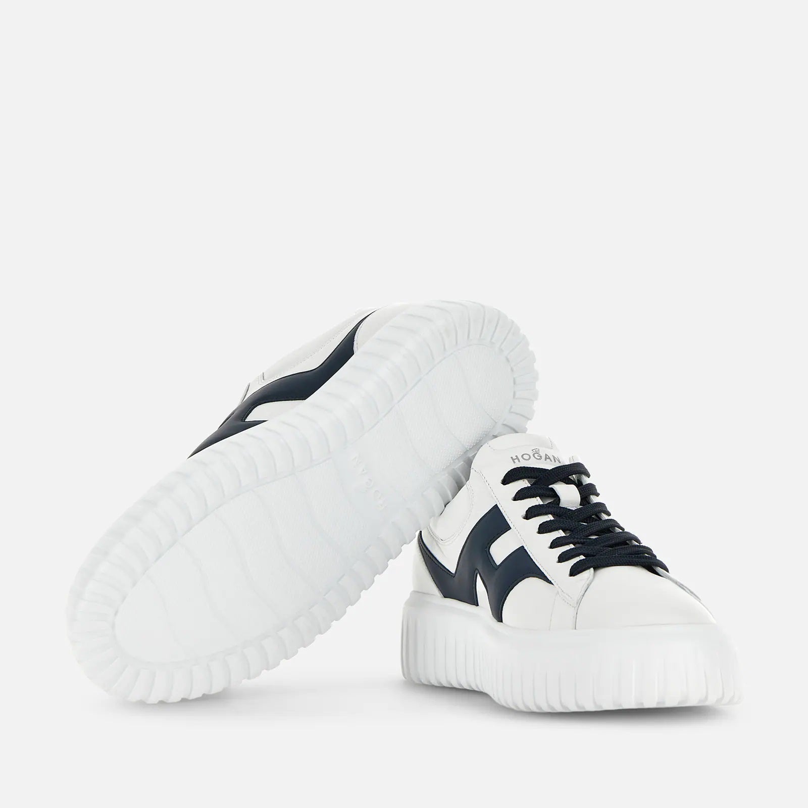 H-Stripes Allacciato H Spezzata Sneakers in White