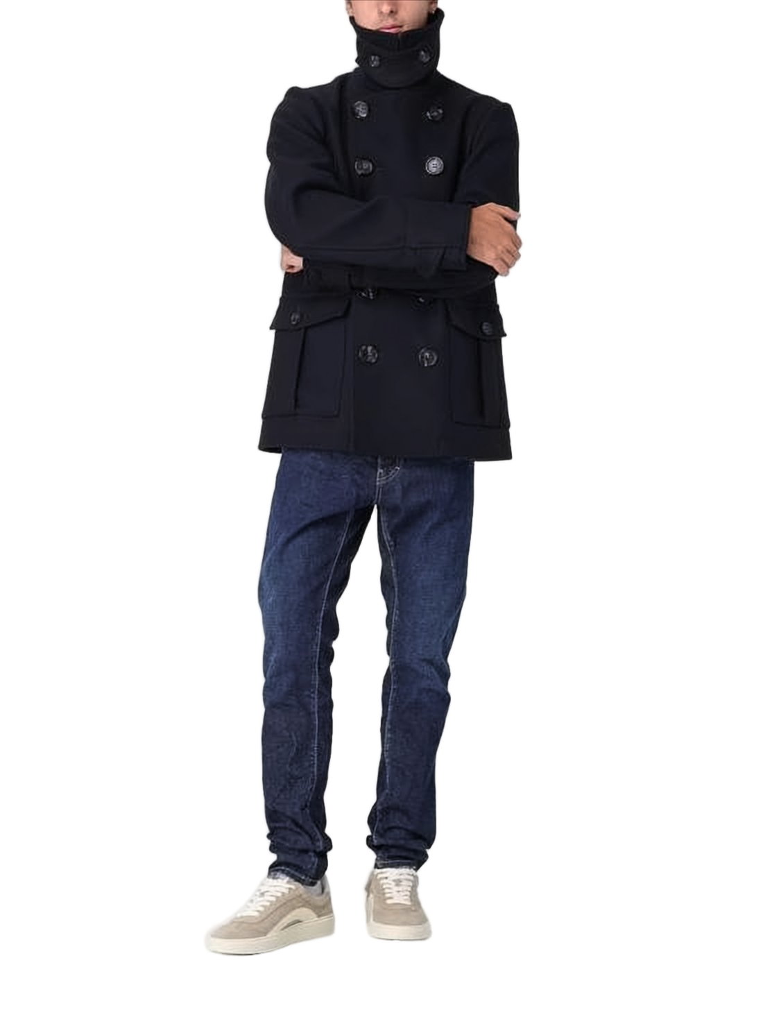 Straight-Leg Denim Pants