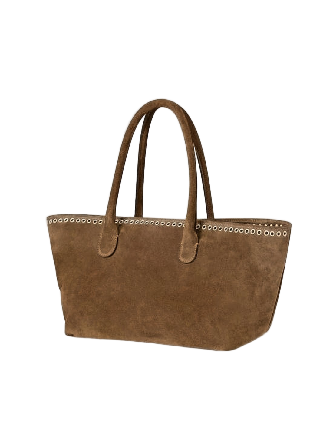 Trapezoidal Suede Leather Shoulder Bag