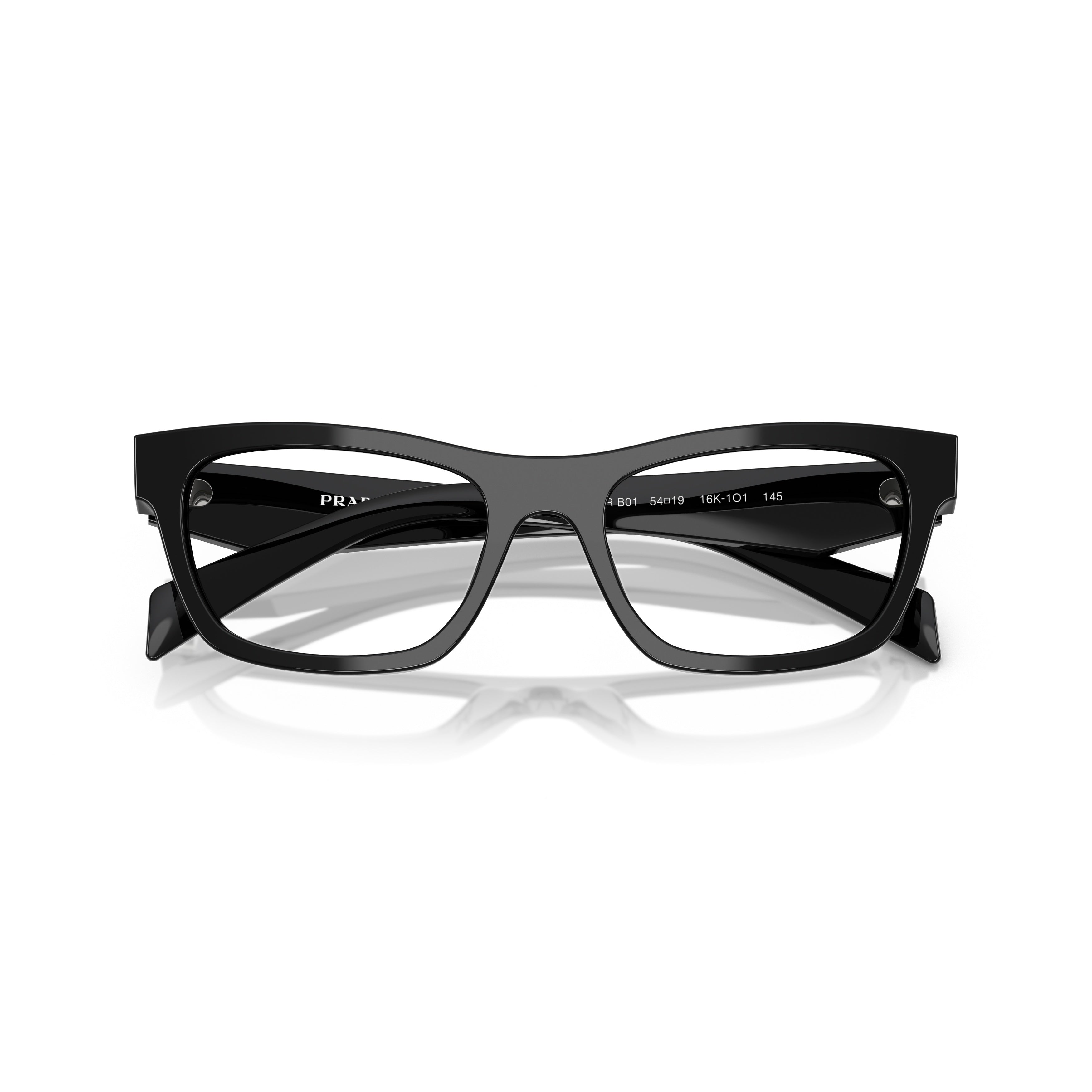 0pr B01v Rectangular Black Acetate Eyeglasses