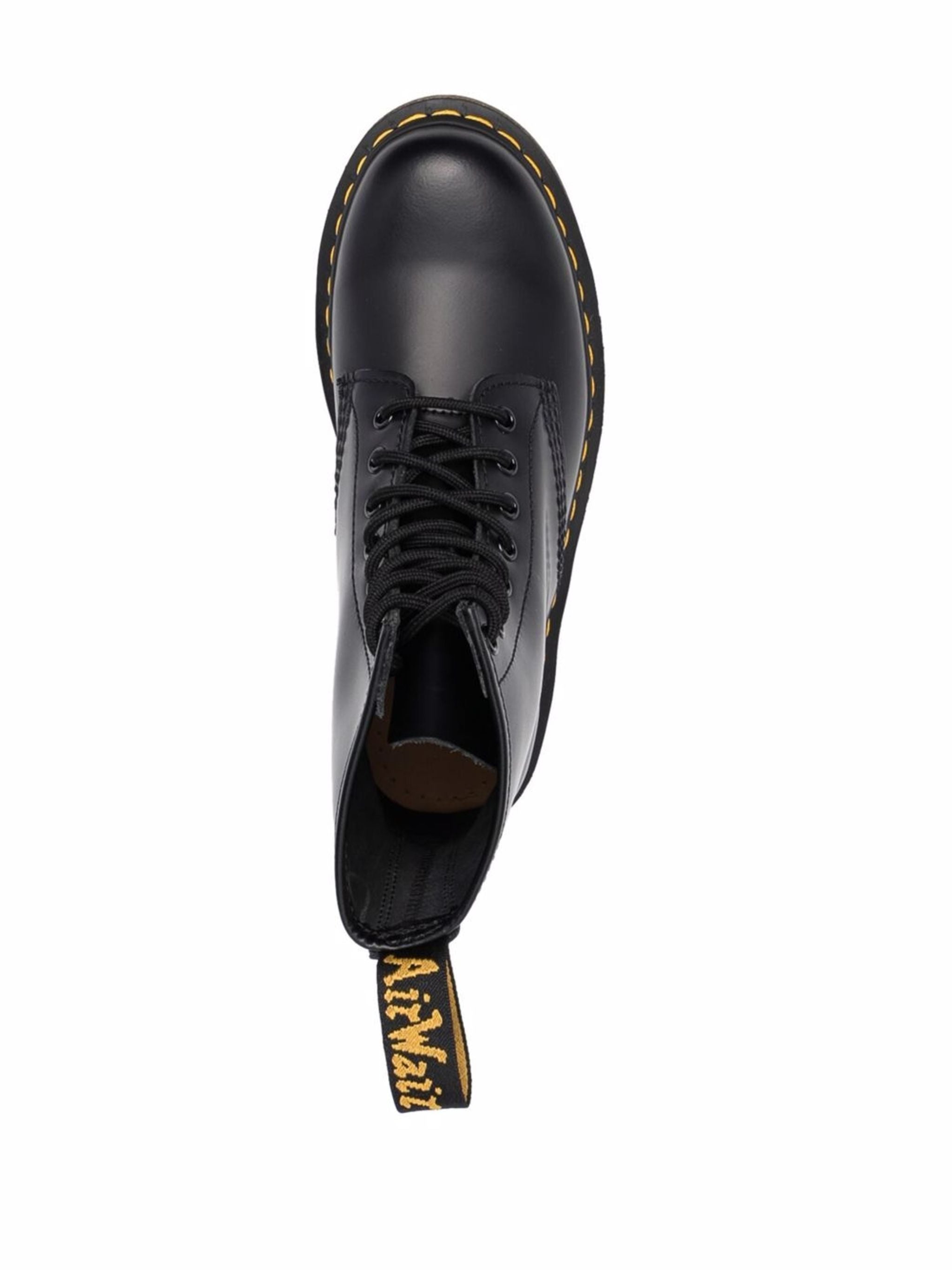 1460 Ankle-High Smooth Black Leather Boots